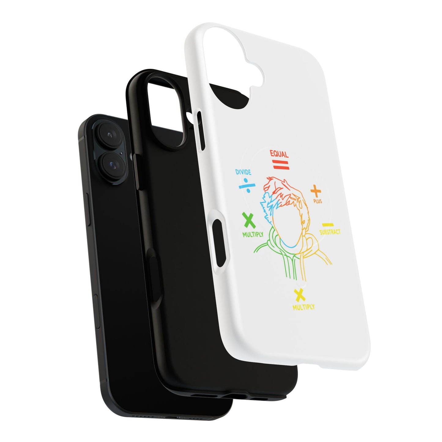 Minimalist Divide Symbol with Brush Tough Magnetic case