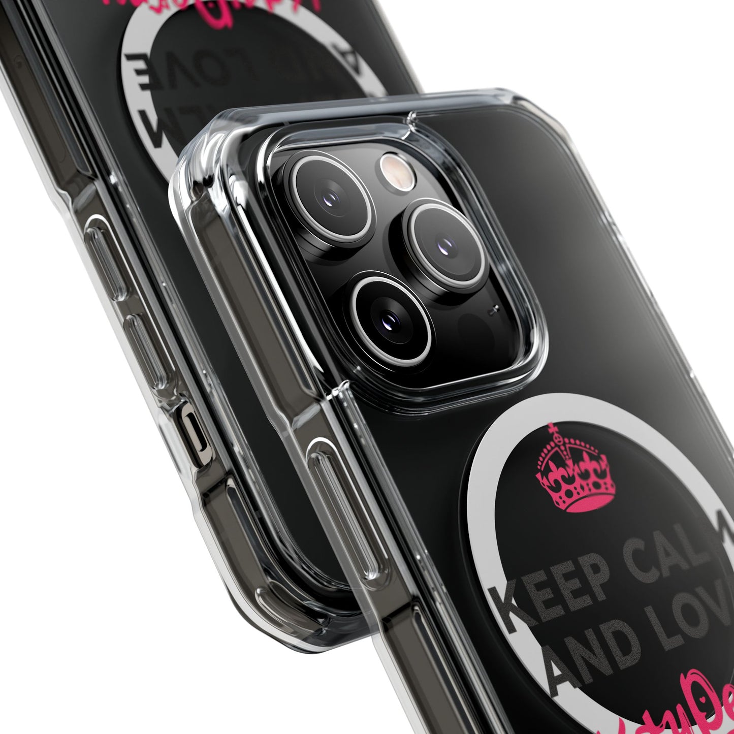 Crown over Katy Perry Signature” Magnetic Clear Impact cases