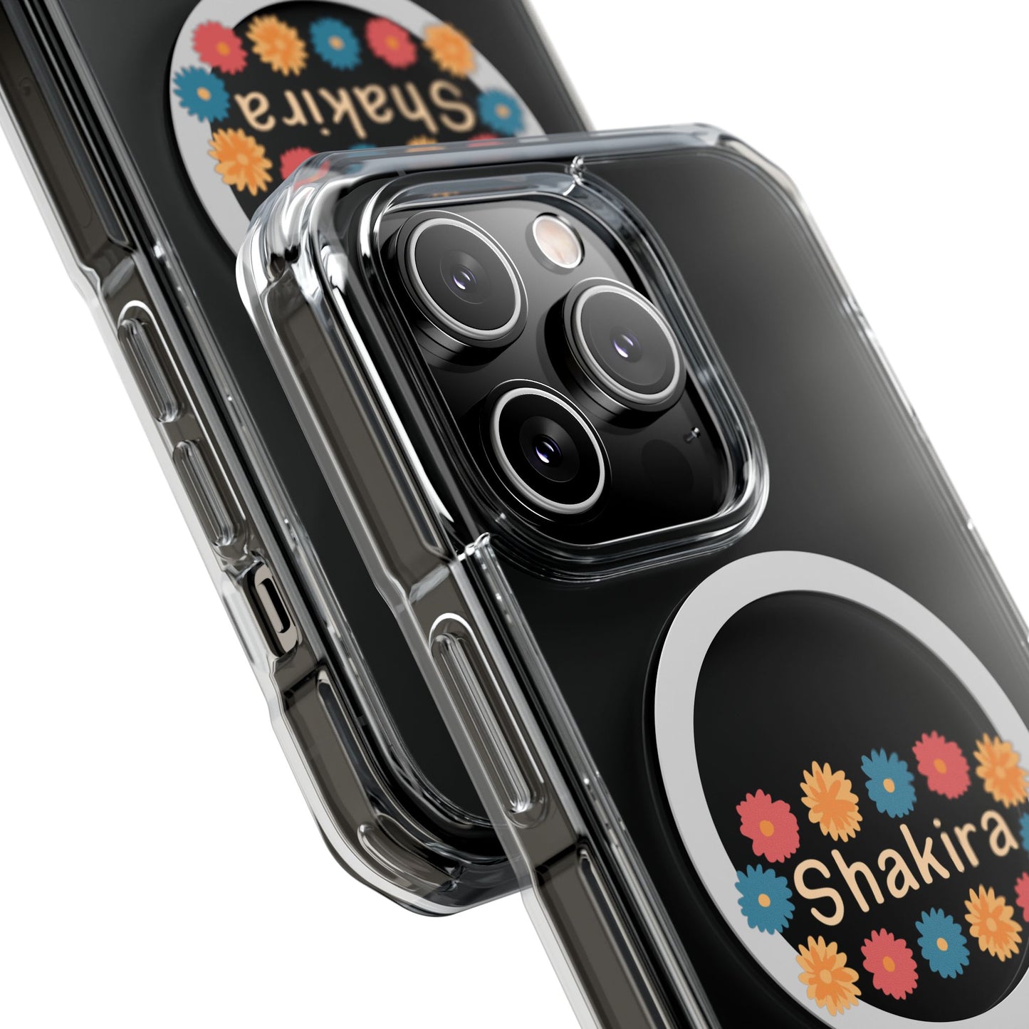Retro Floral Groove Clear Impact case