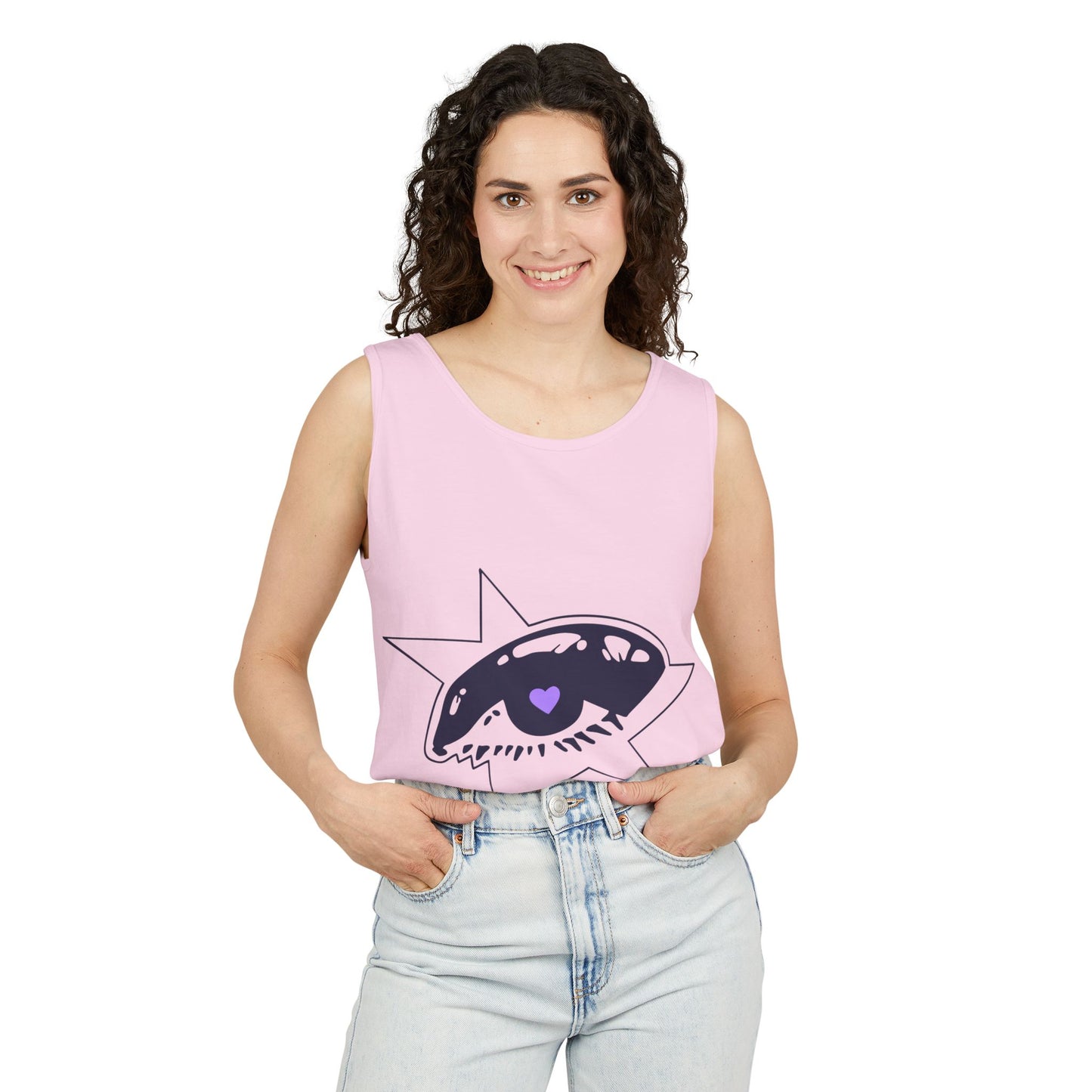 Purple Starry Eye-Dyed Tank Top