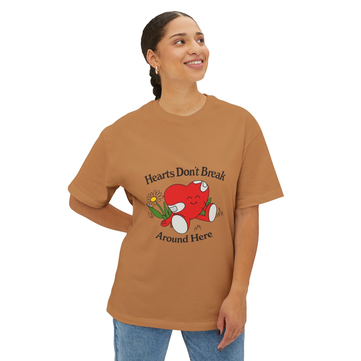 Abstract Guitar Sketch Oversized Boxy Tee