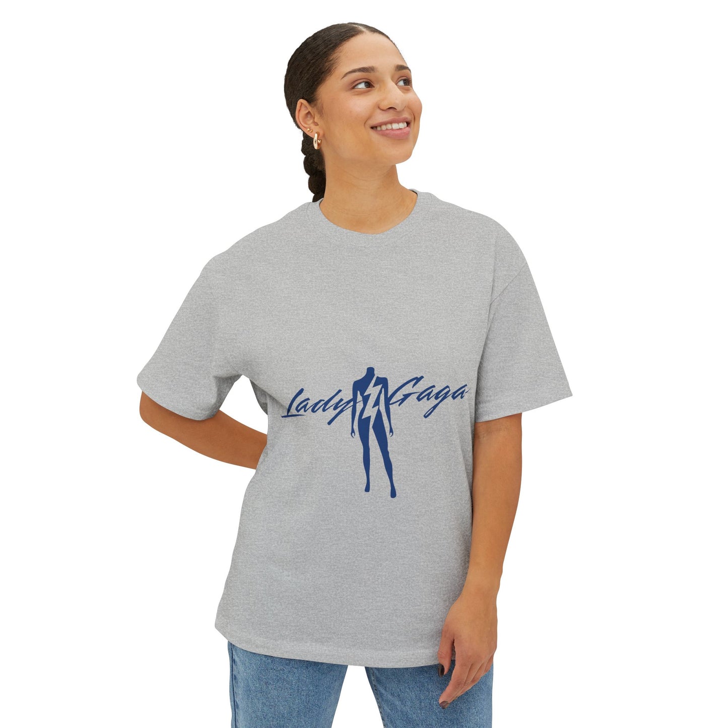 Bolt Silhouette-Unisex Oversized Tee