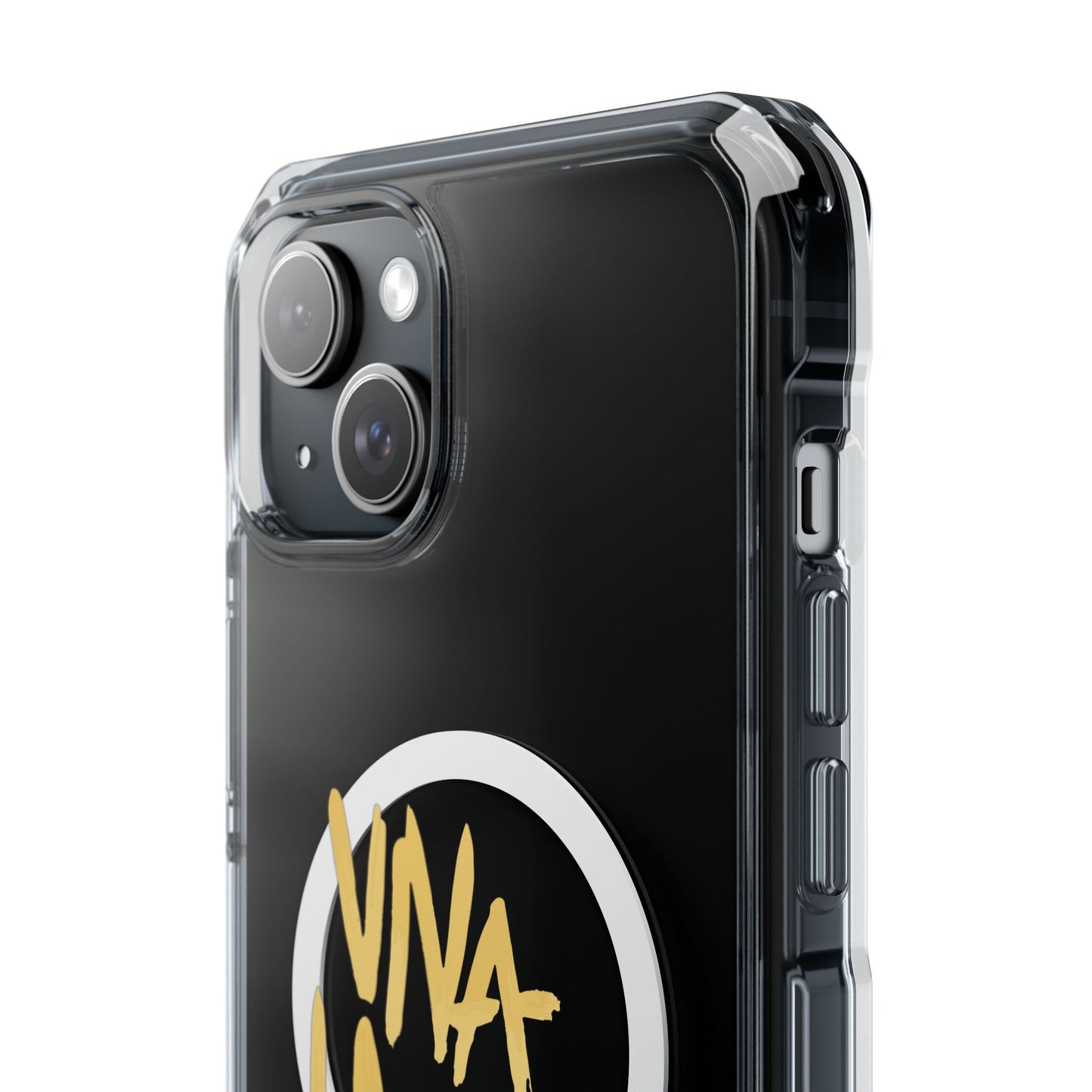 Golden Brush Script Magnetic Clear Impact case