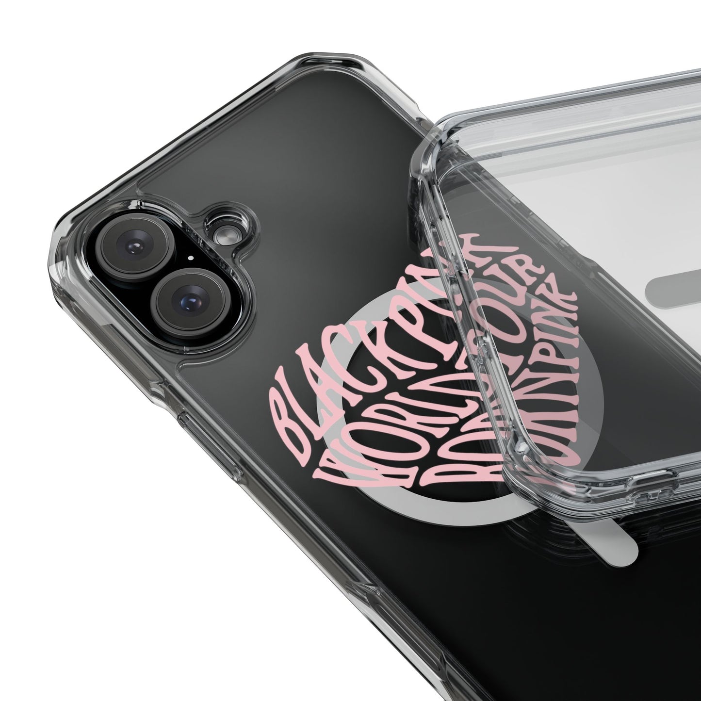 Born Pink Heart Typography - Magnetic Clear Impact Case