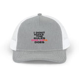 Retro Fade Letter Snapback Trucker Cap