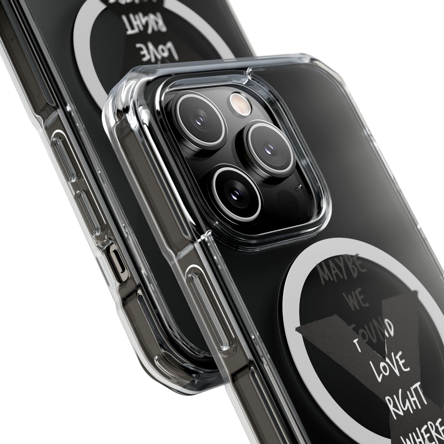 Abstract Paw and Brush Stroke Magnetic Clear Impact Case