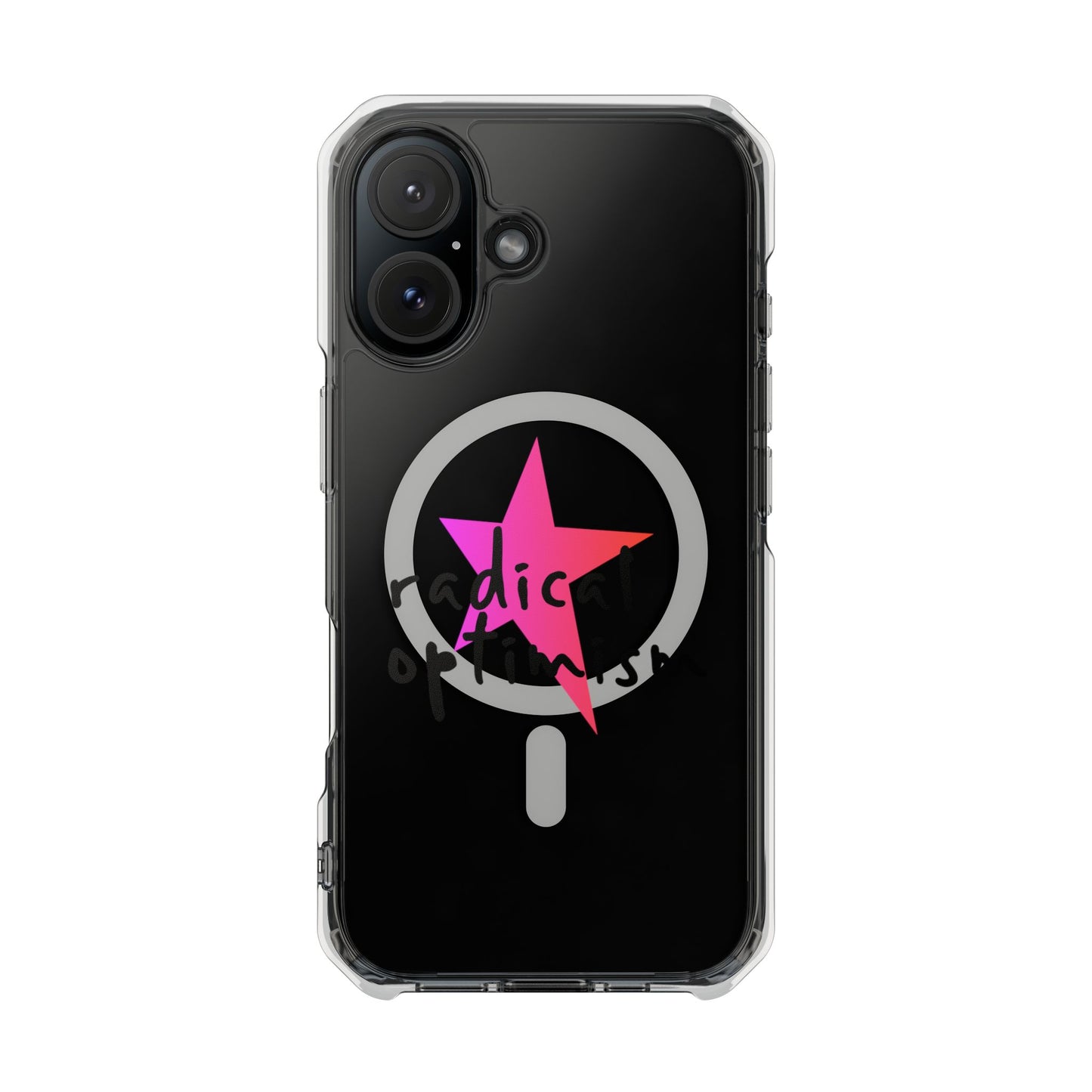 Flame Script Statement Magnetic Clear Impact case