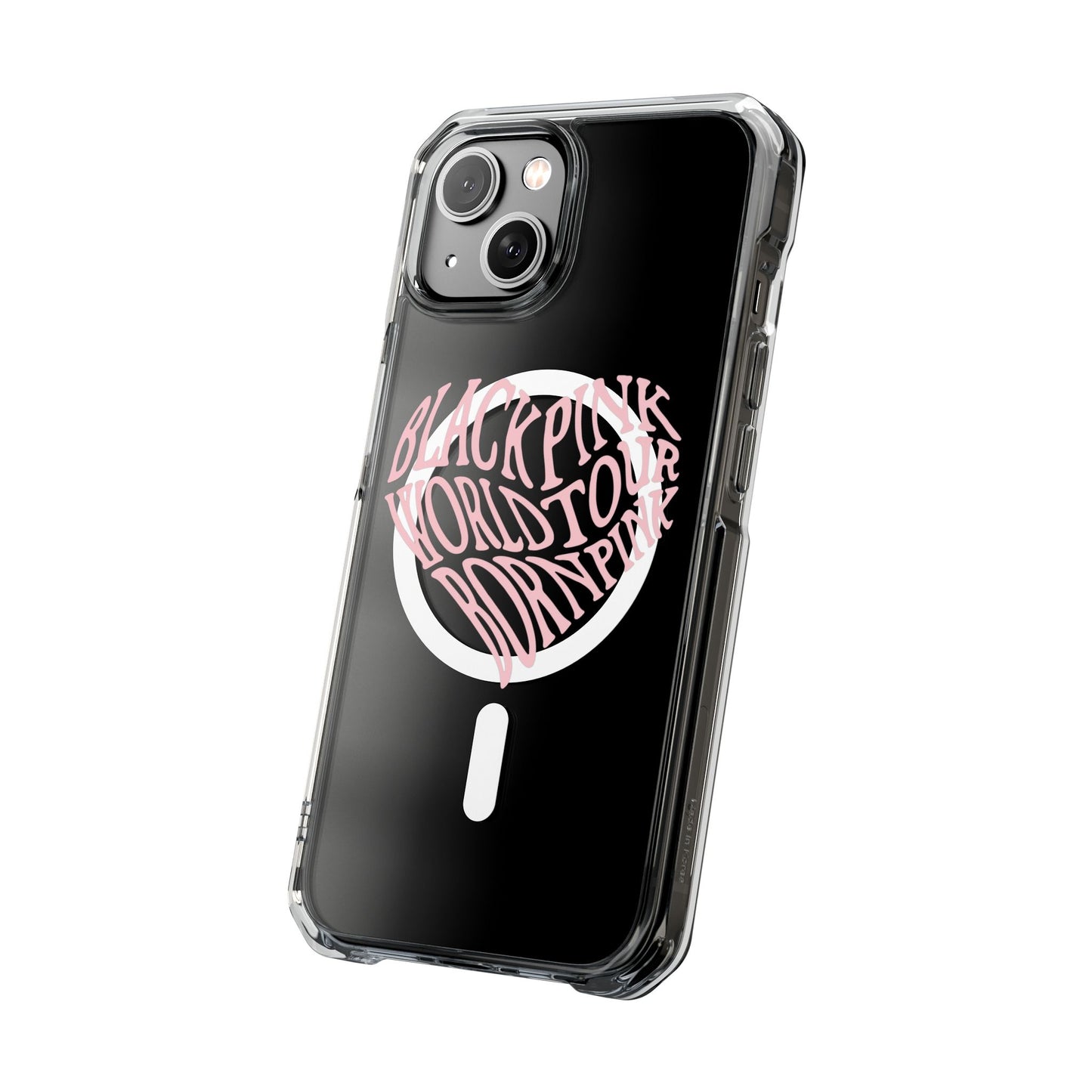 Born Pink Heart Typography - Magnetic Clear Impact Case