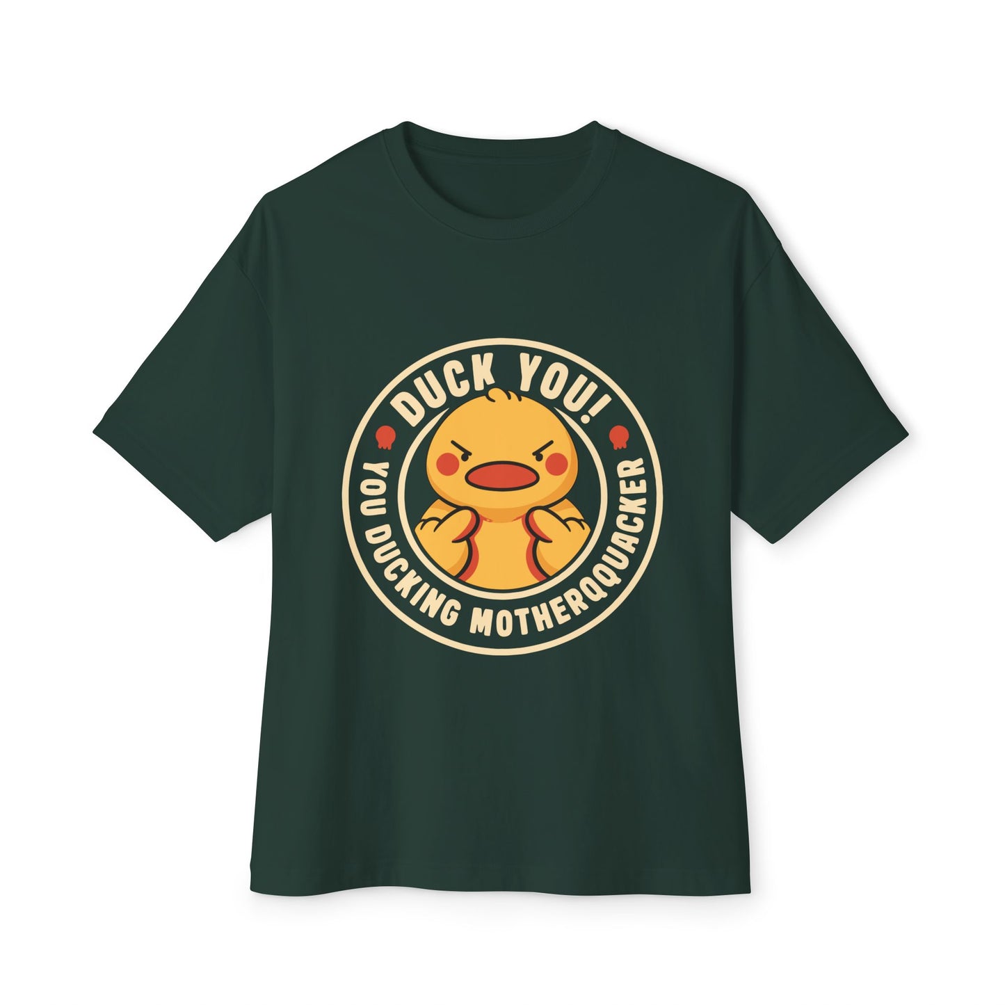 Oversized boxy Tee – Snazzy Duck Edition