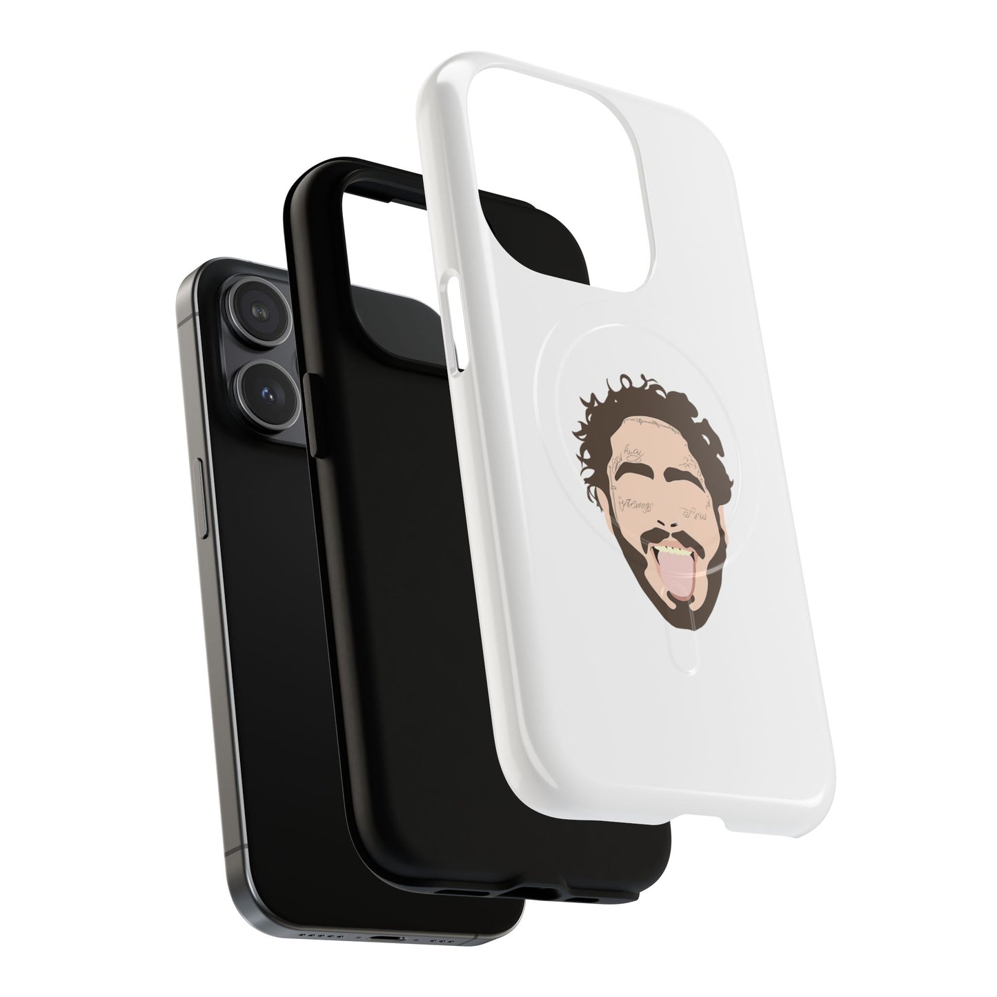 Minimalist Tongue Out Cartoon Face Tough Magnetic Case