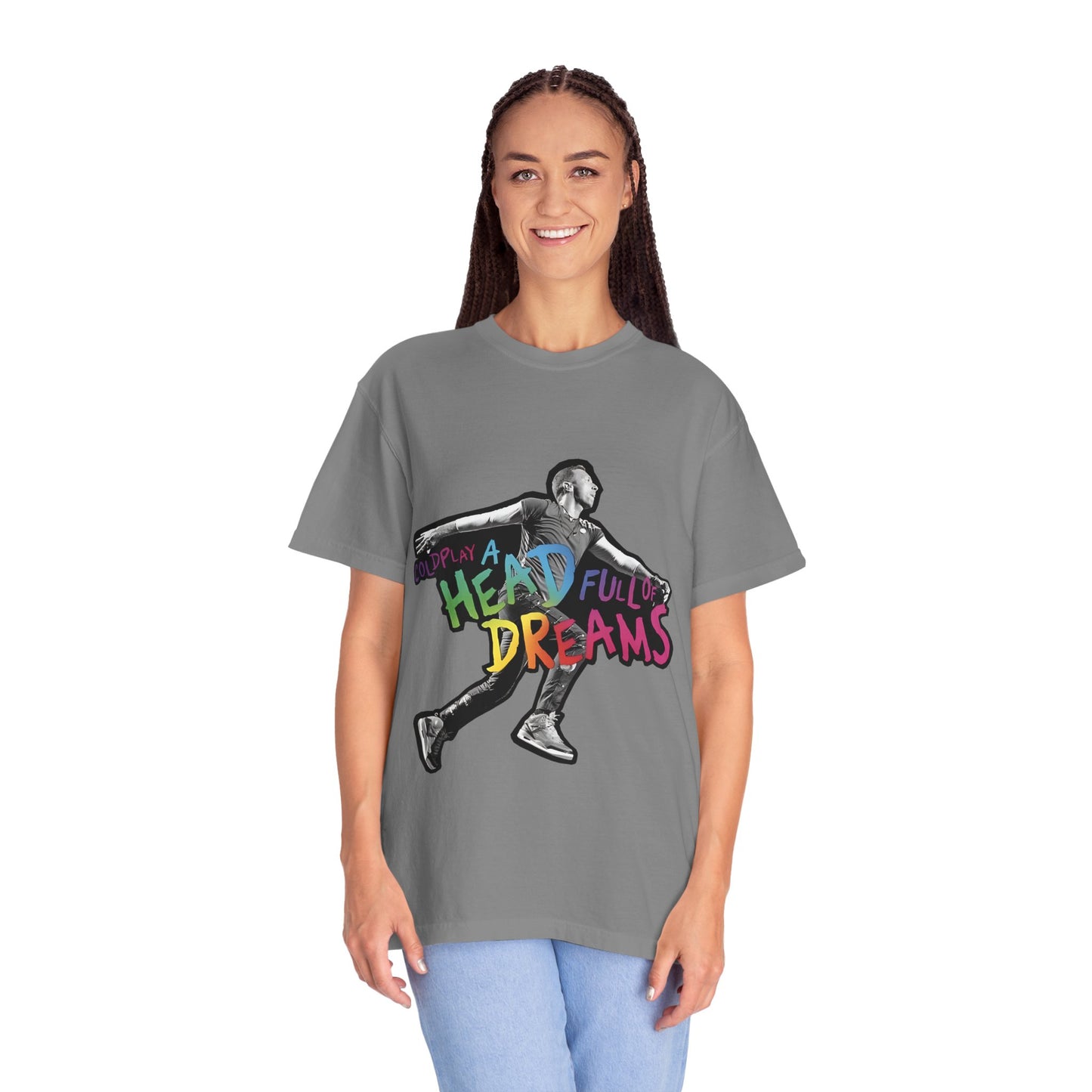 Unisex Garment-Dyed T-Shirt Inspired by Coldplay A Head Full of Dreams Chris