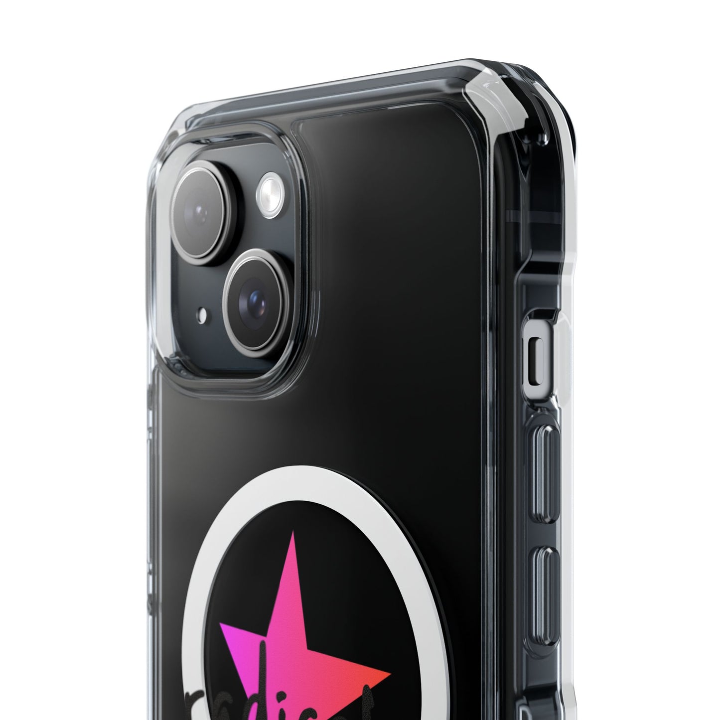 Flame Script Statement Magnetic Clear Impact case
