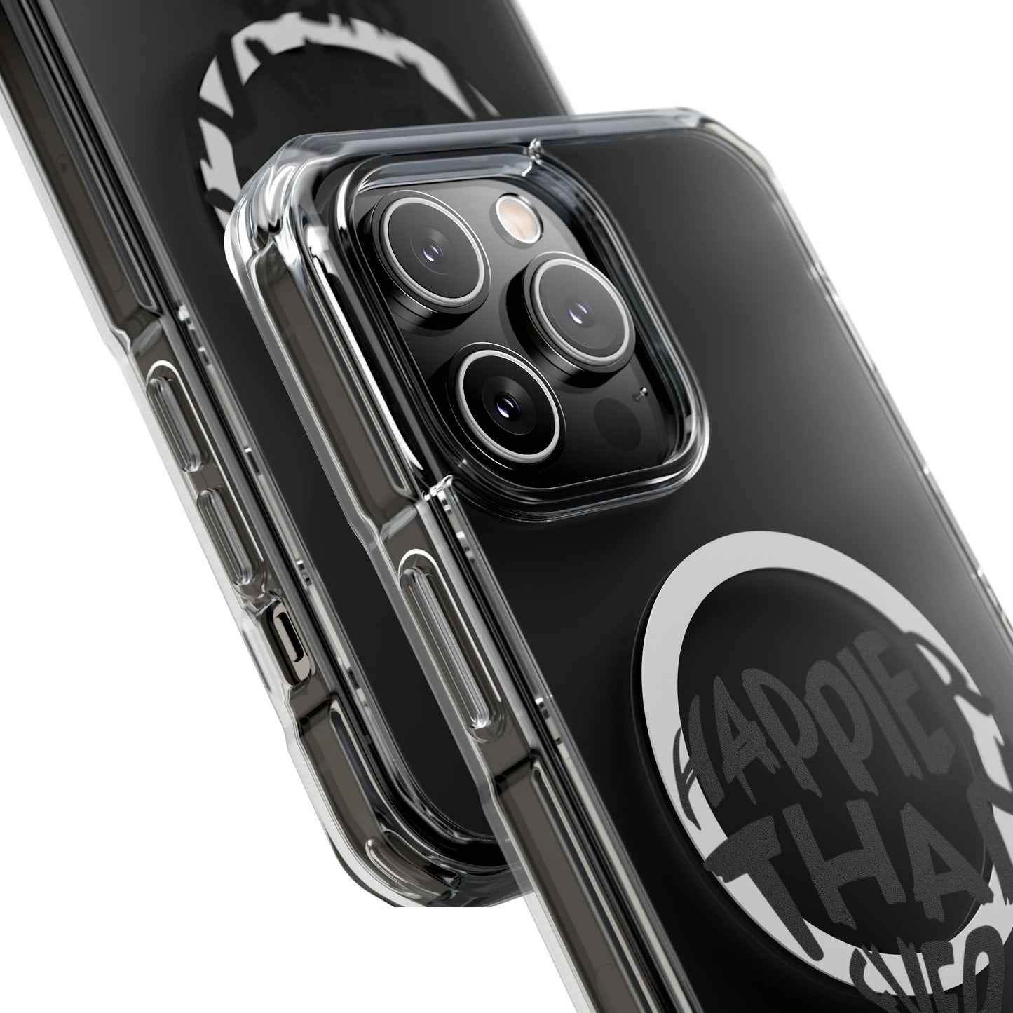 Happier Heart Lettering Magnetic Clear Impact Case