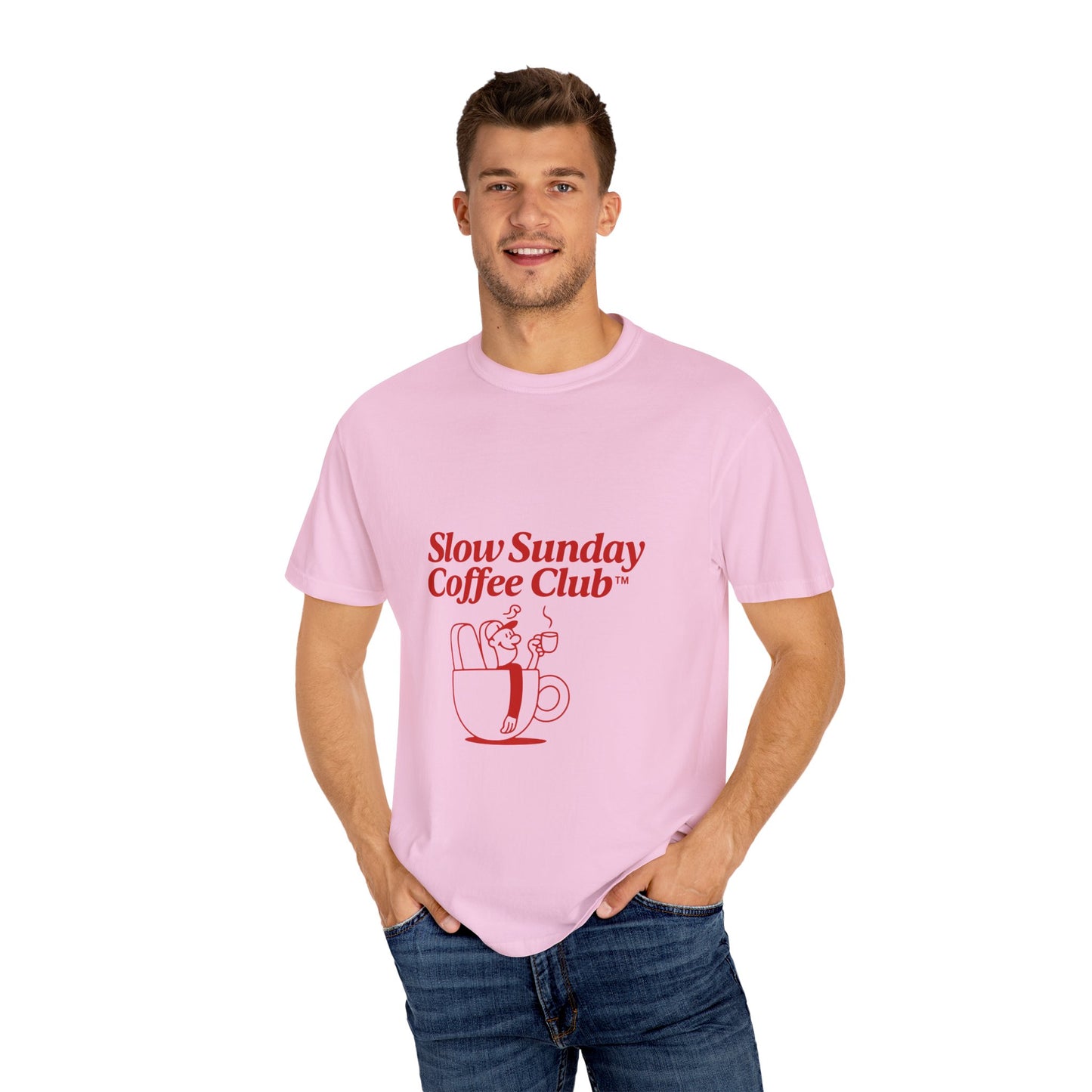Unisex Garment-Dyed T-shirt – Snazzy Coffe Club Edition