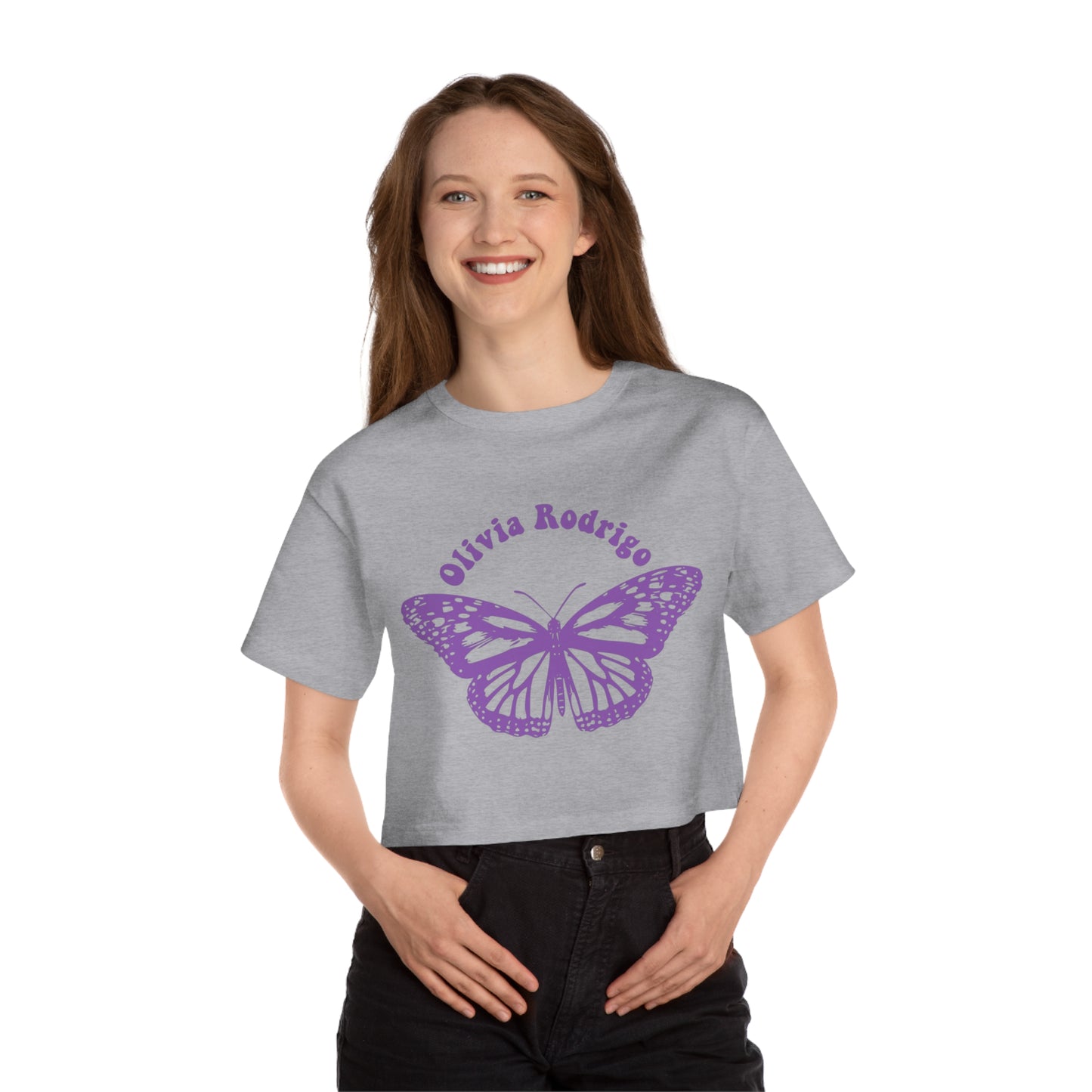 Olivia Rodrigo Women's Cropped t-shirt - With Butterfly