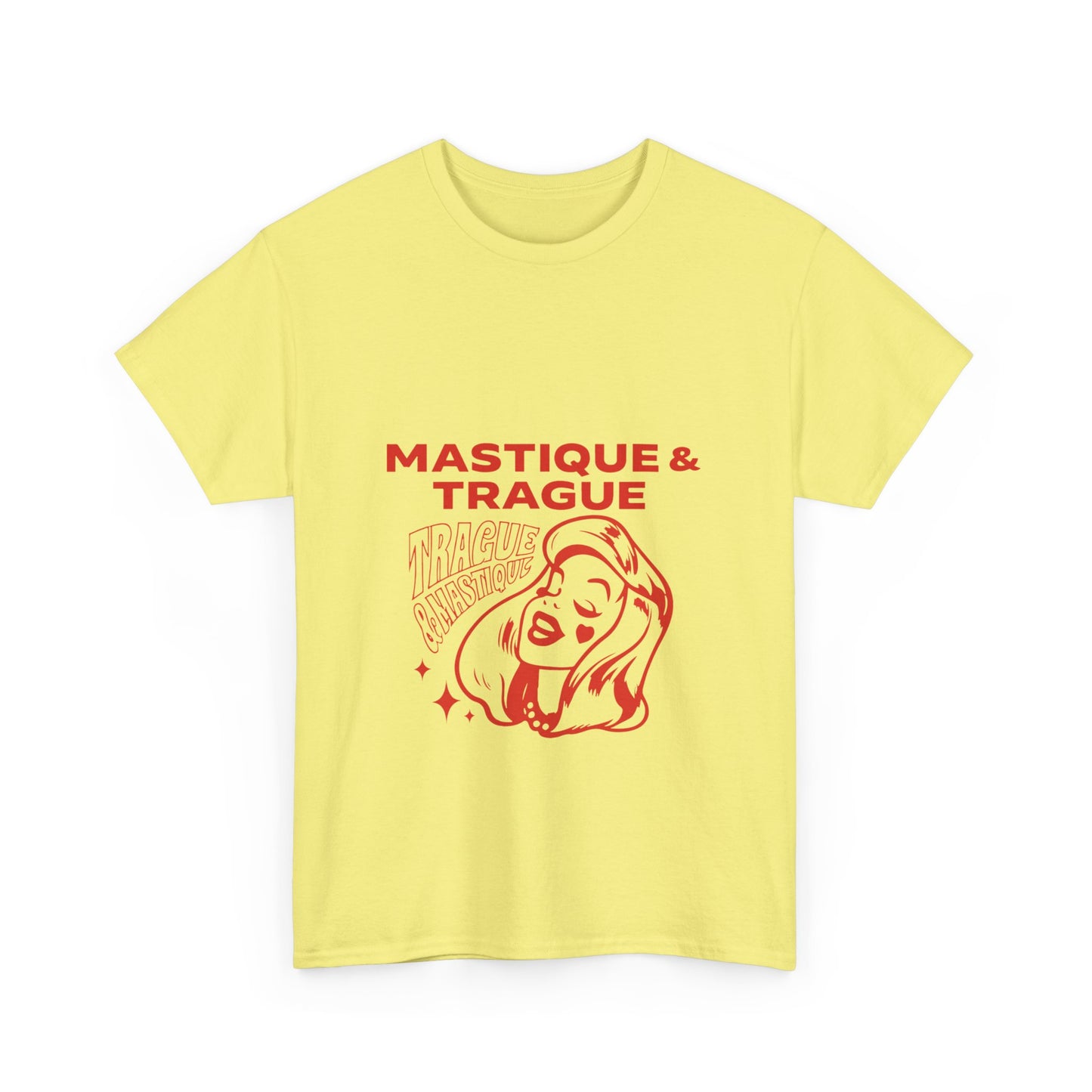 Fierce Femme in Red Unisex Heavy cotton tee