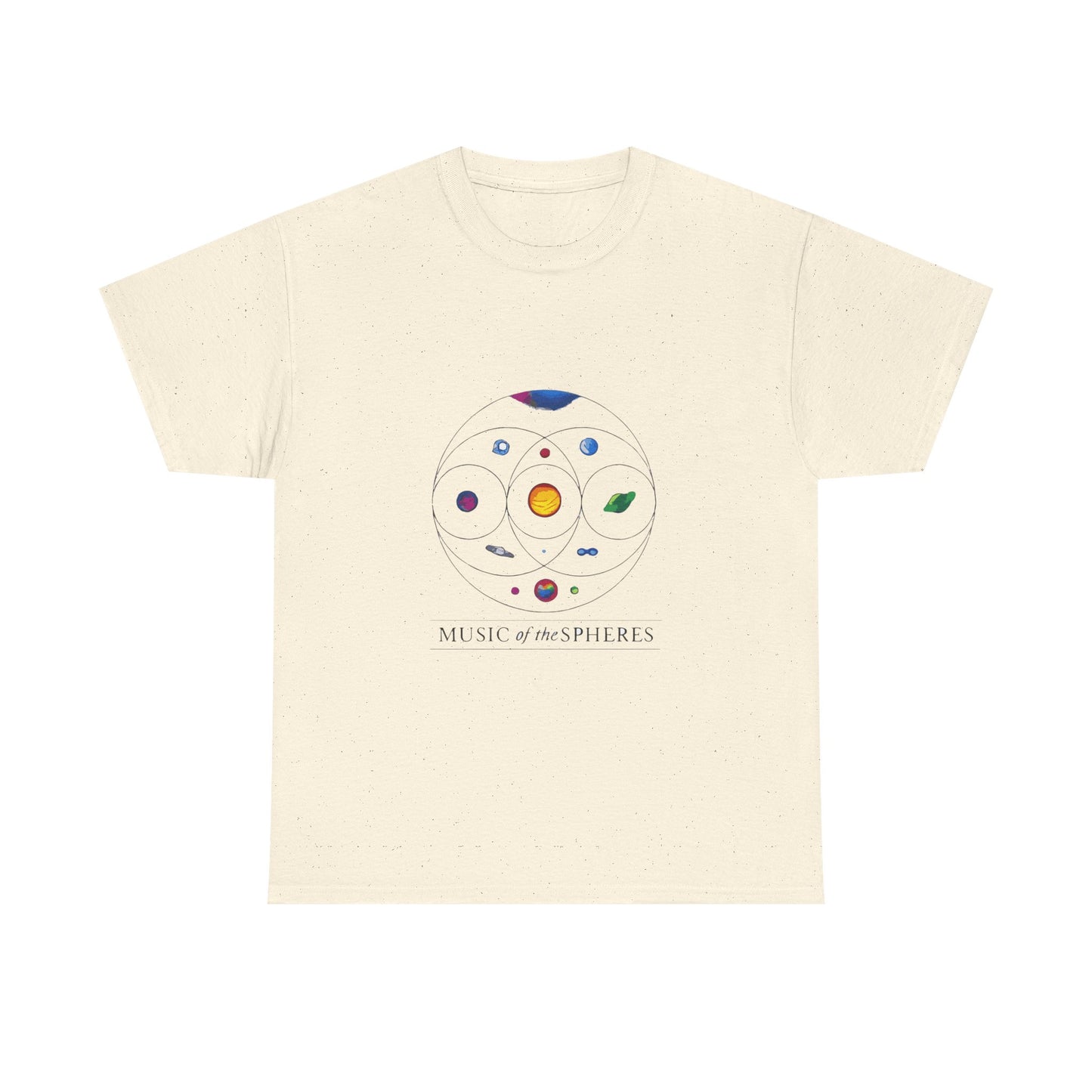 Colorful Planetary Orbit Diagram Unisex Cotton Tee