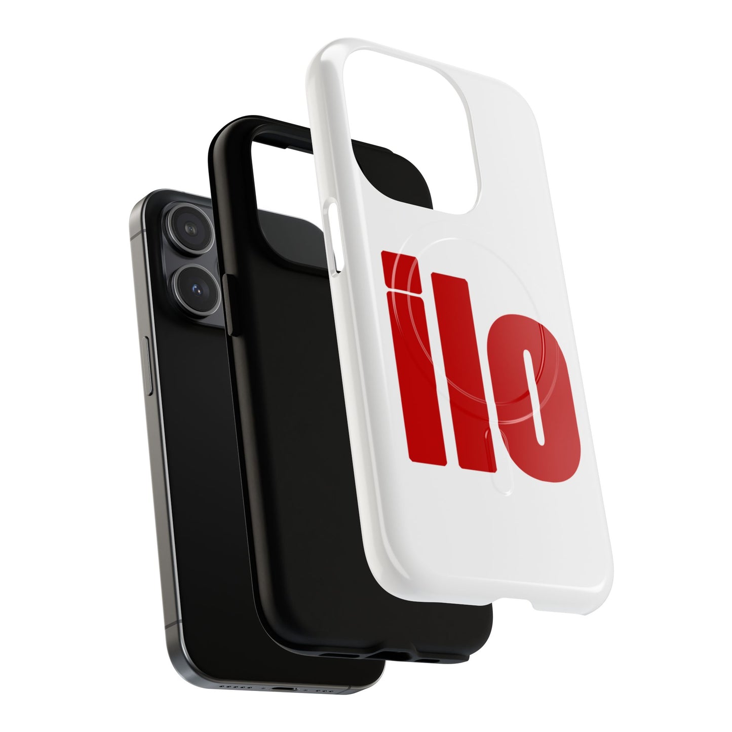 ILO Bold Red Block Tough Magnetic Case