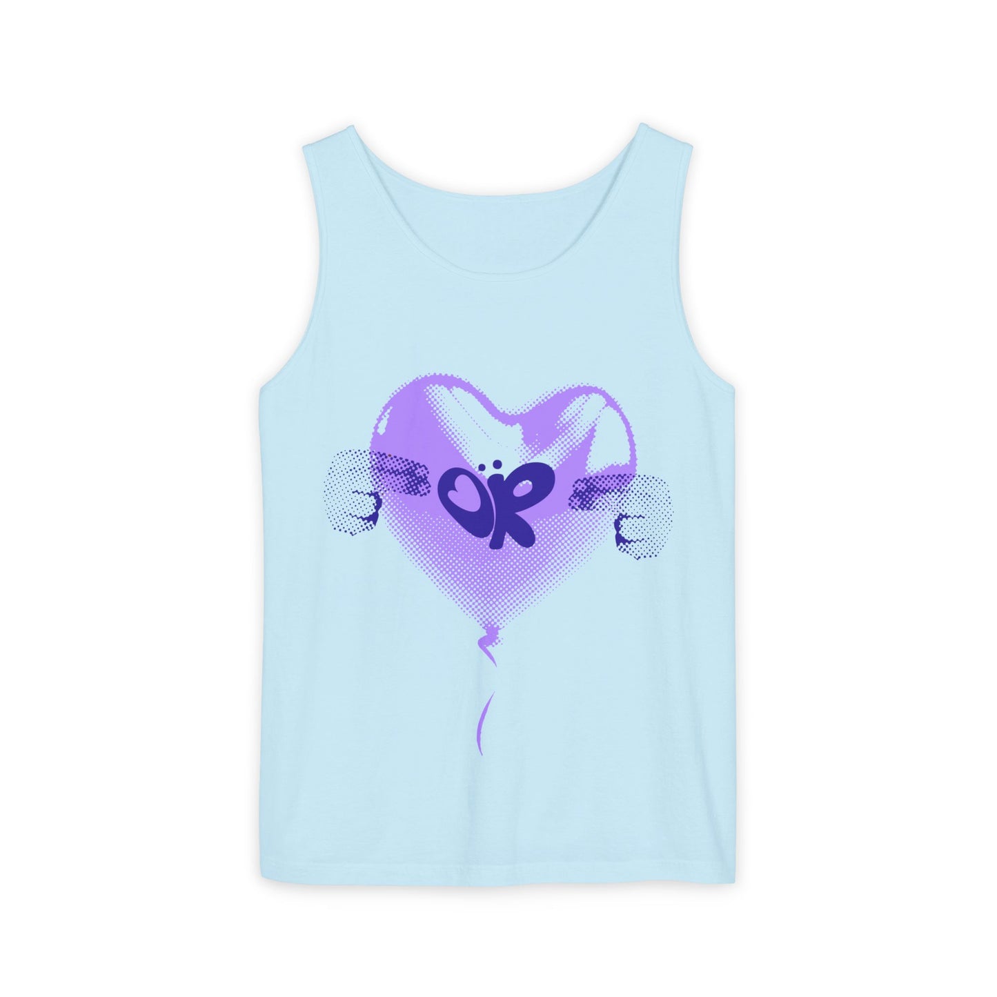 Heart Balloon OR Pop Art-Dyed Tank Top
