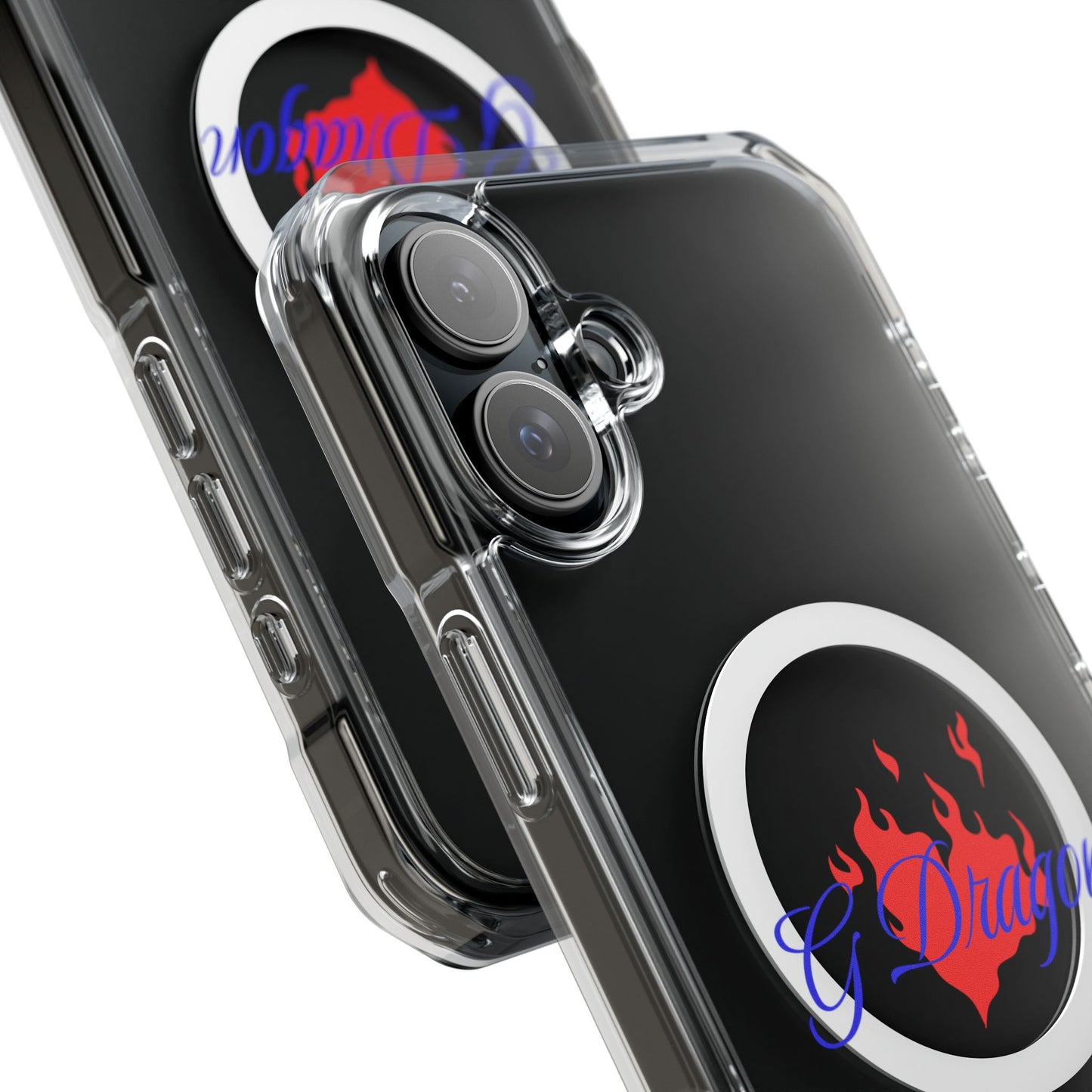 Heart on Fire Bold Script Magnetic Clear Impact Case