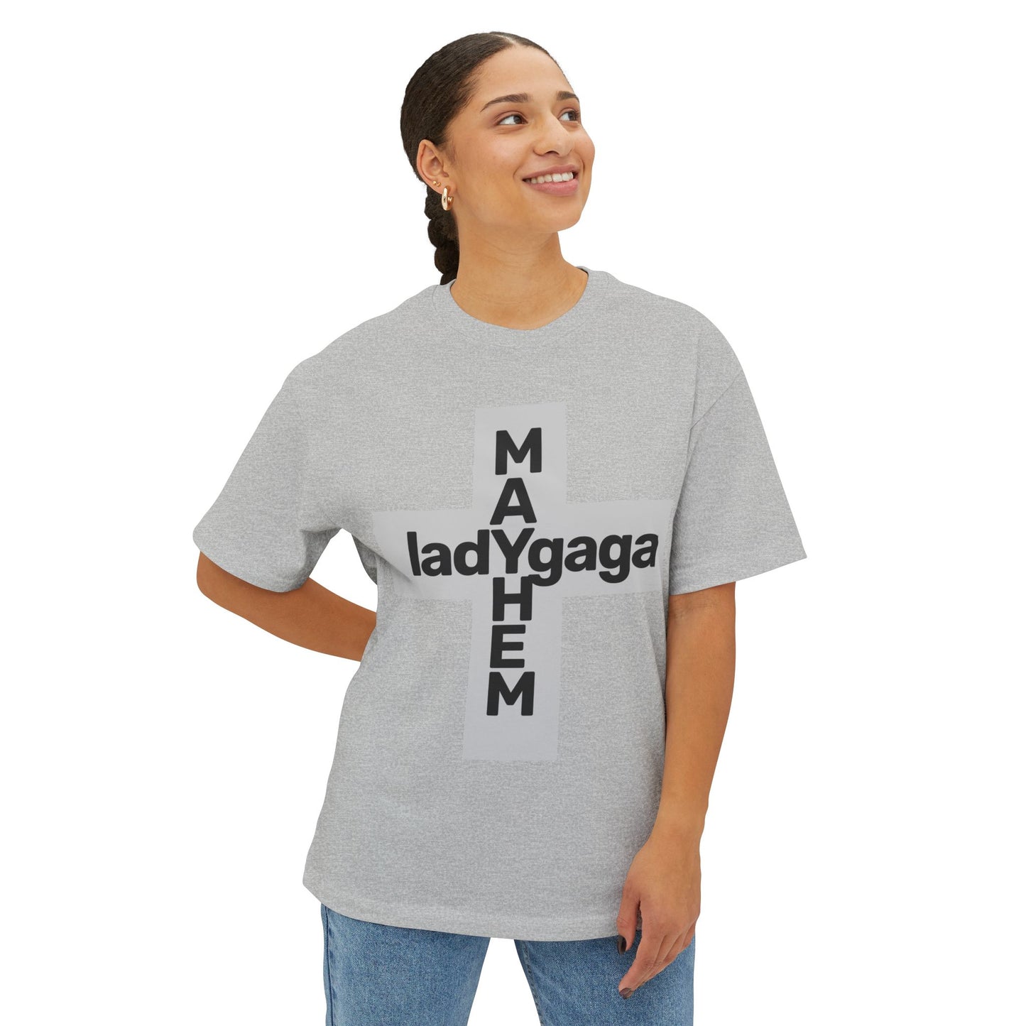 Lady Cross Mayhem-Unisex Oversized Tee