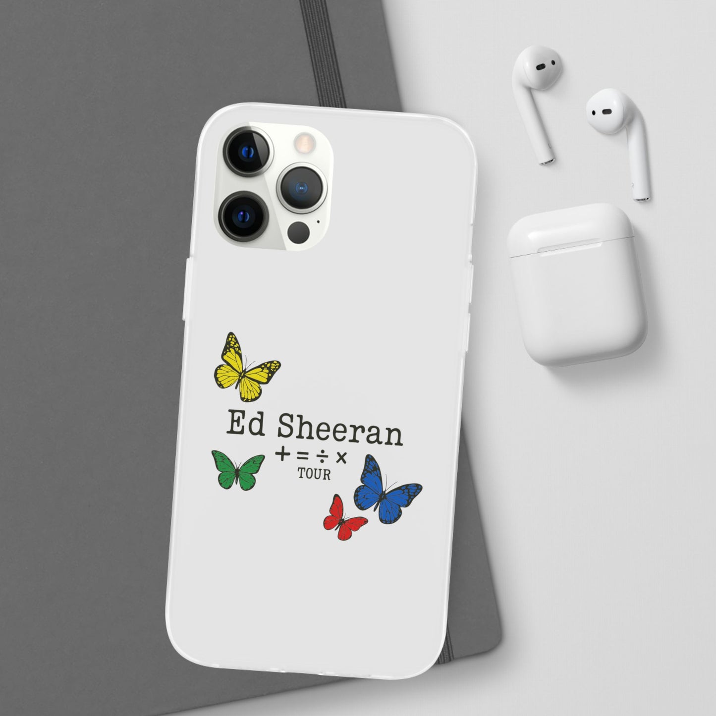 Flexi Case – Ed Sheeran butterfly edition (iPhone X–16 Pro Max)