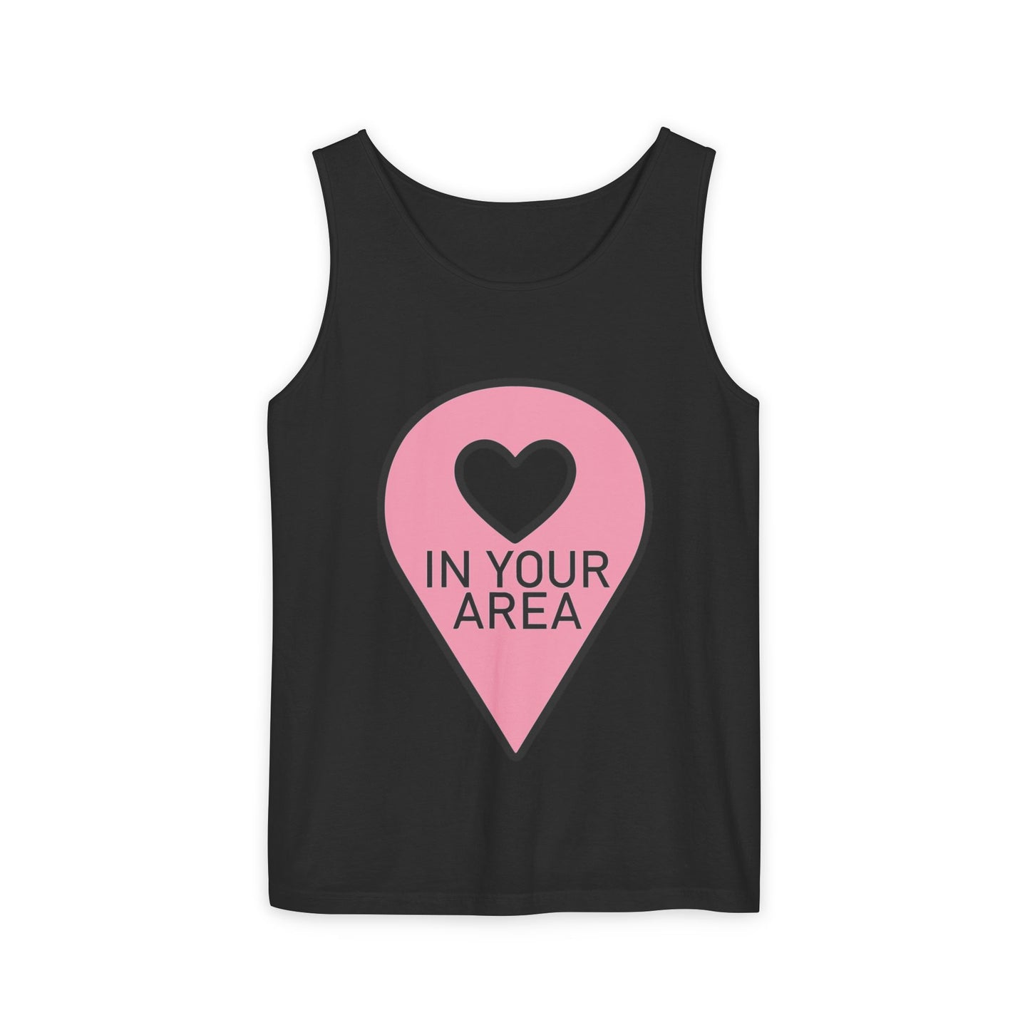 In Your Area Pin Marker – Dyed Tank Top