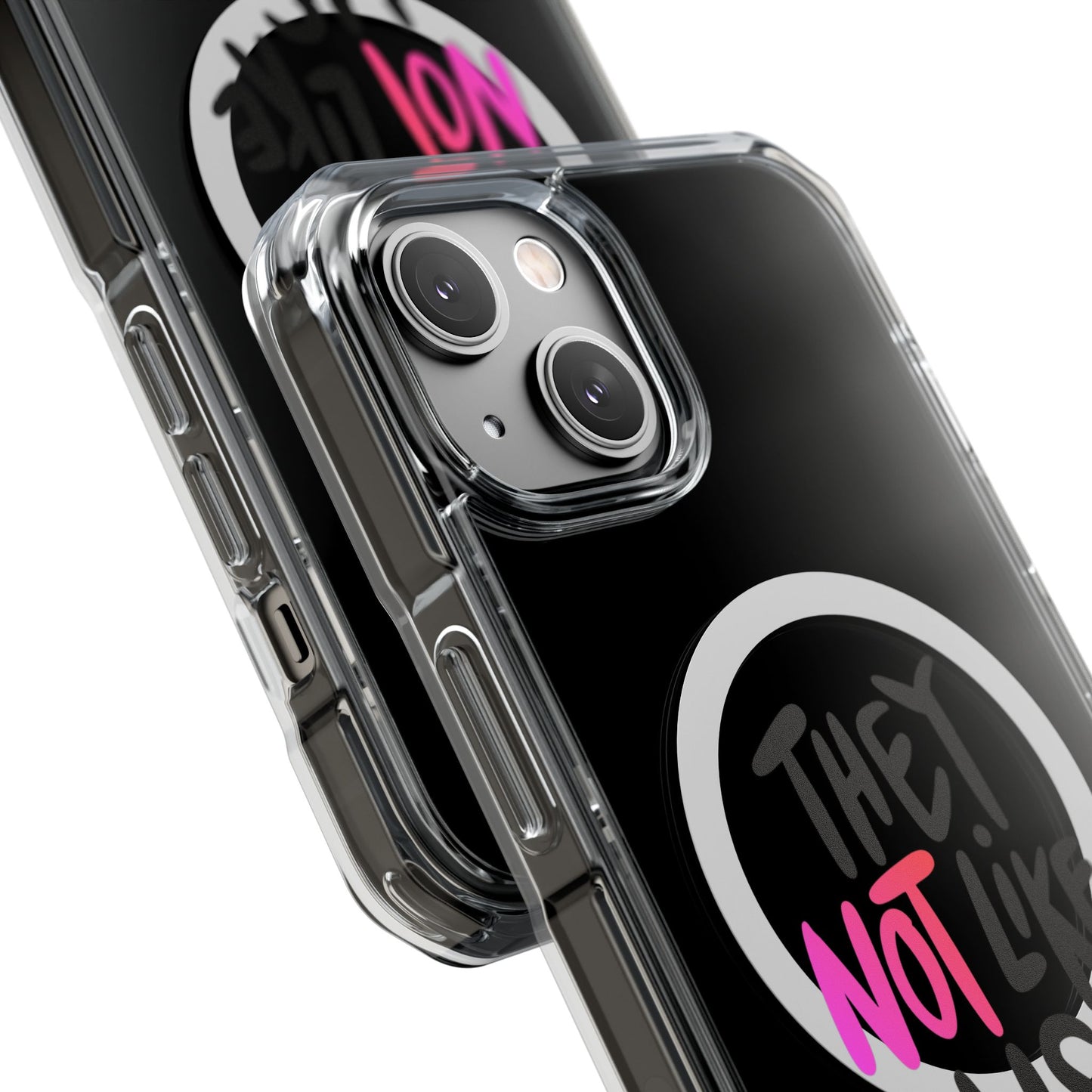 Bold “NOT” Statement Magnetic Clear Impact case