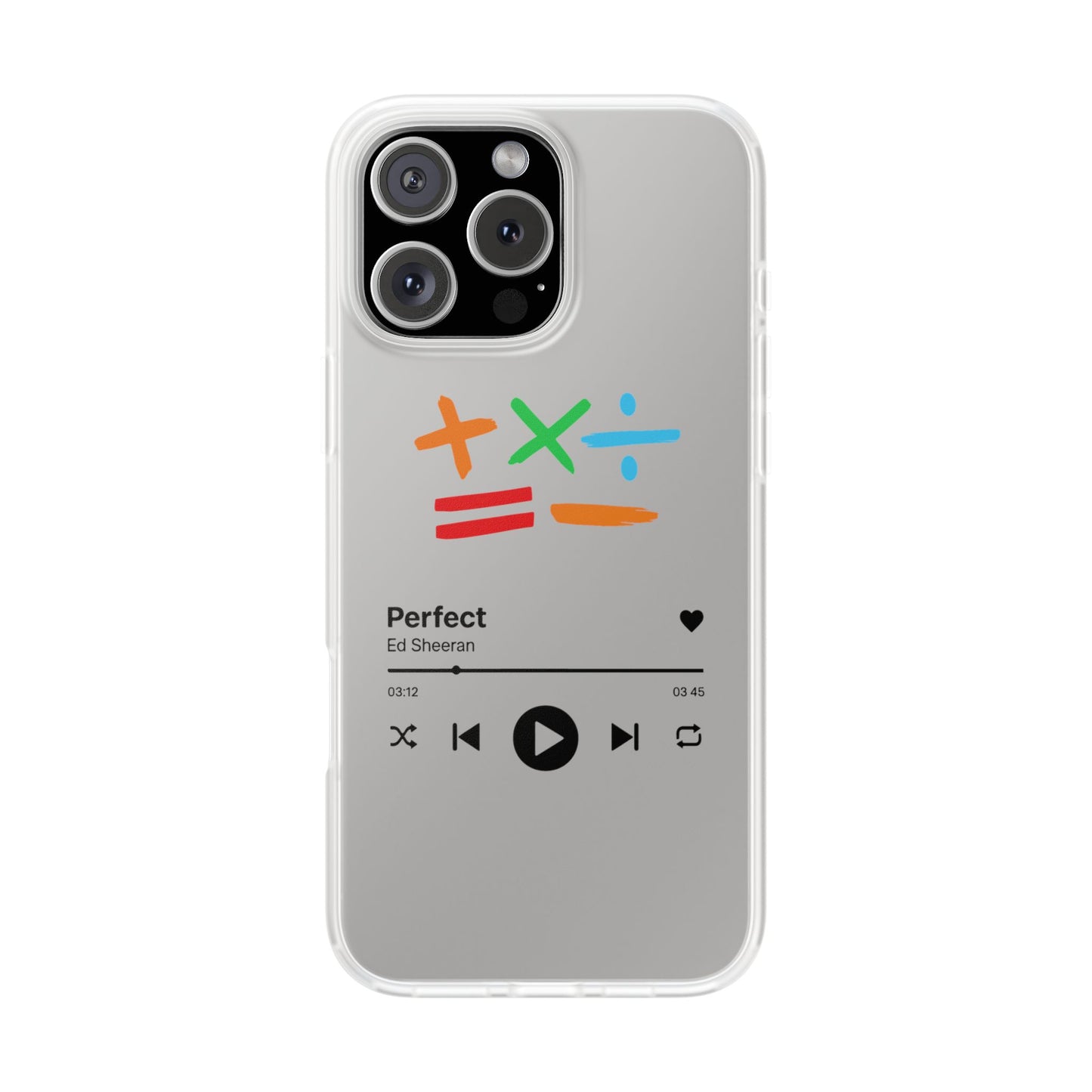 Flexi Case – Ed Sheeran Music Design (iPhone X–16 Pro Max)