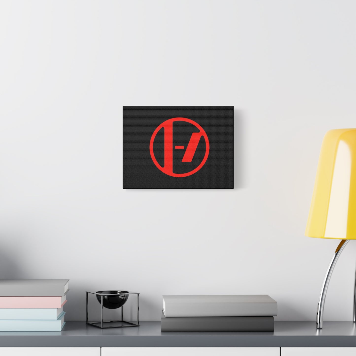 Crimson Orbit Matte Canvas