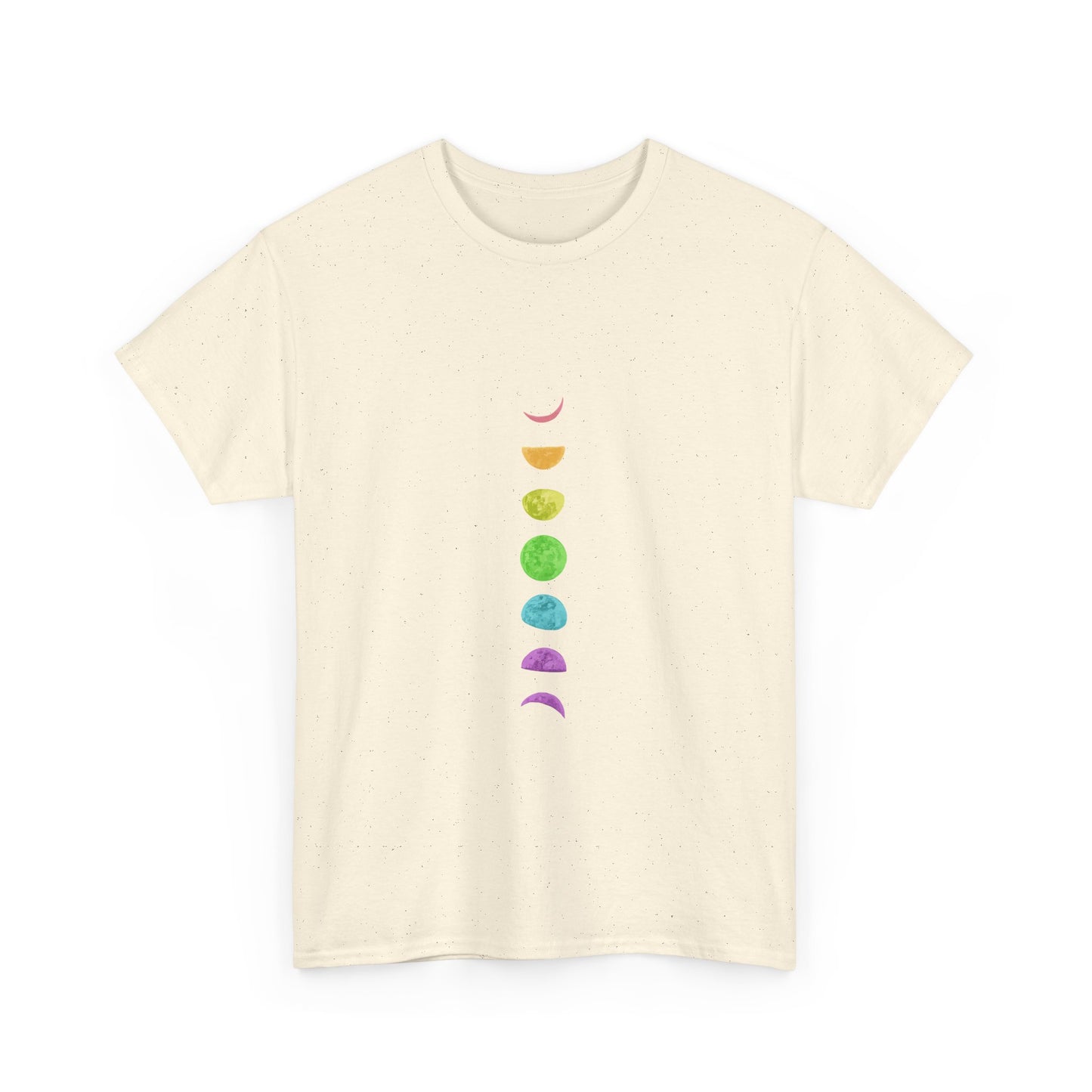 Rainbow Lunar Phases Unisex Cotton Tee