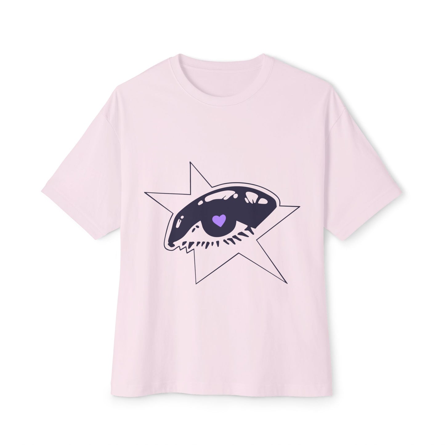 Purple Starry Eye-Oversized Tee