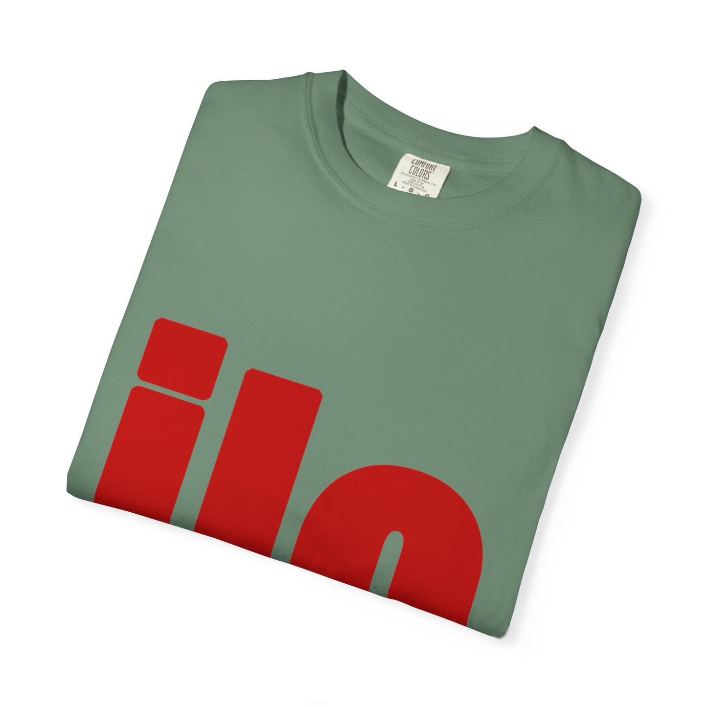 ILO Bold Red Block Unisex Dyed T-shirt