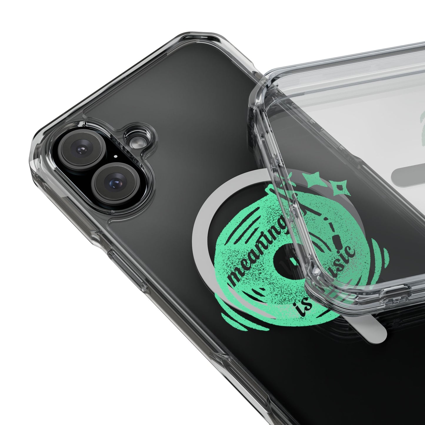 Vinyl Dreams Speak Magnetic clear Impact Case
