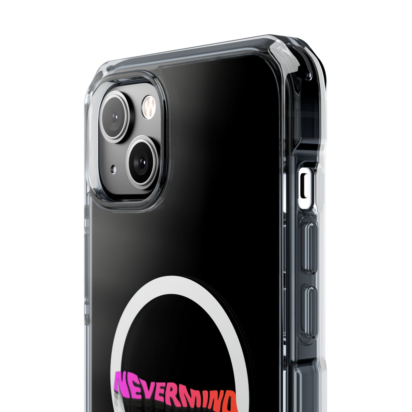 Wavy Groovy Typography Magnetic Clear Impact case