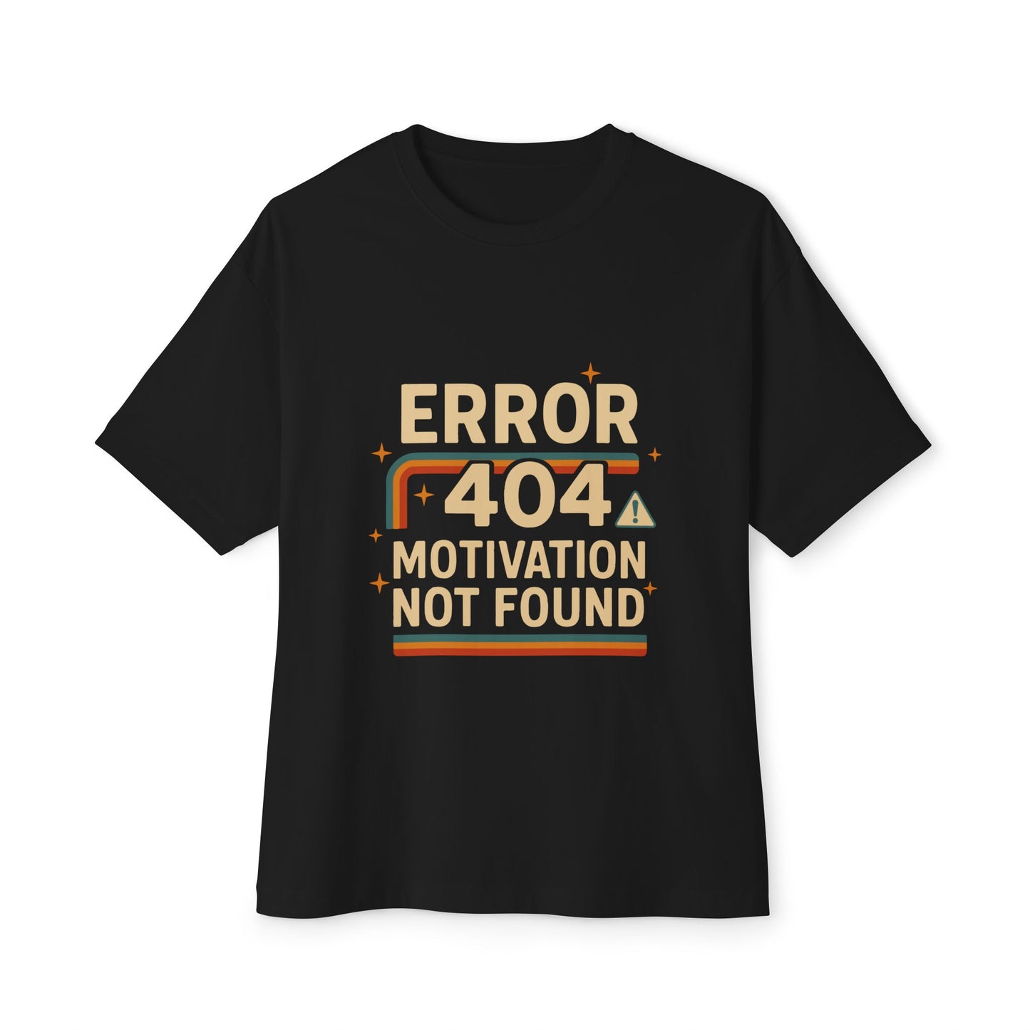 Unisex Oversized Tee – Snazzy Error 404 Edition