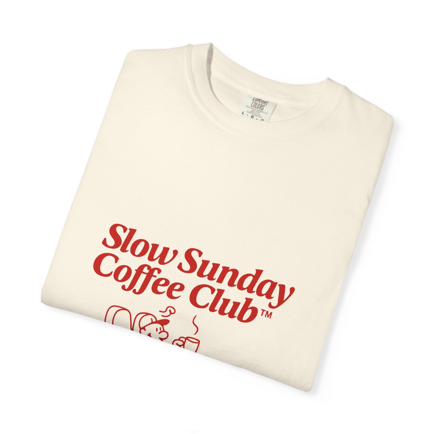 Unisex Garment-Dyed T-shirt – Snazzy Coffe Club Edition