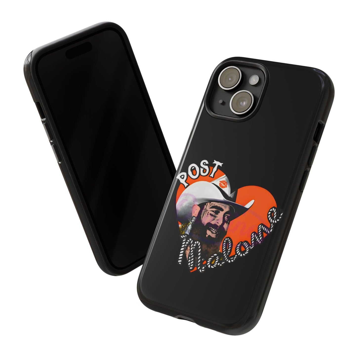 Tough iPhone Case (12–16 Pro Max) – Post Malone Heart Design
