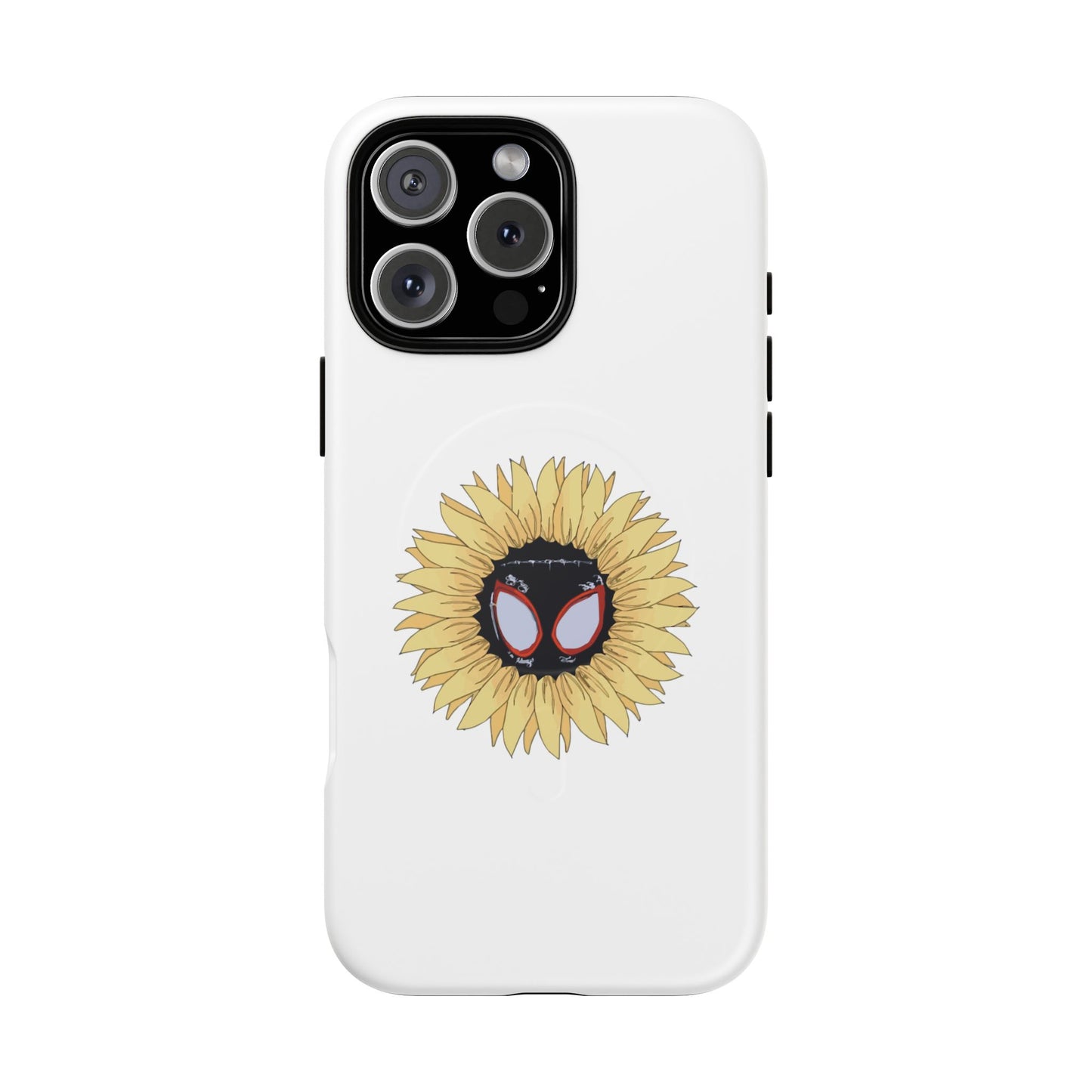 Sunflower Mask Illustration Tough Magnetic Case