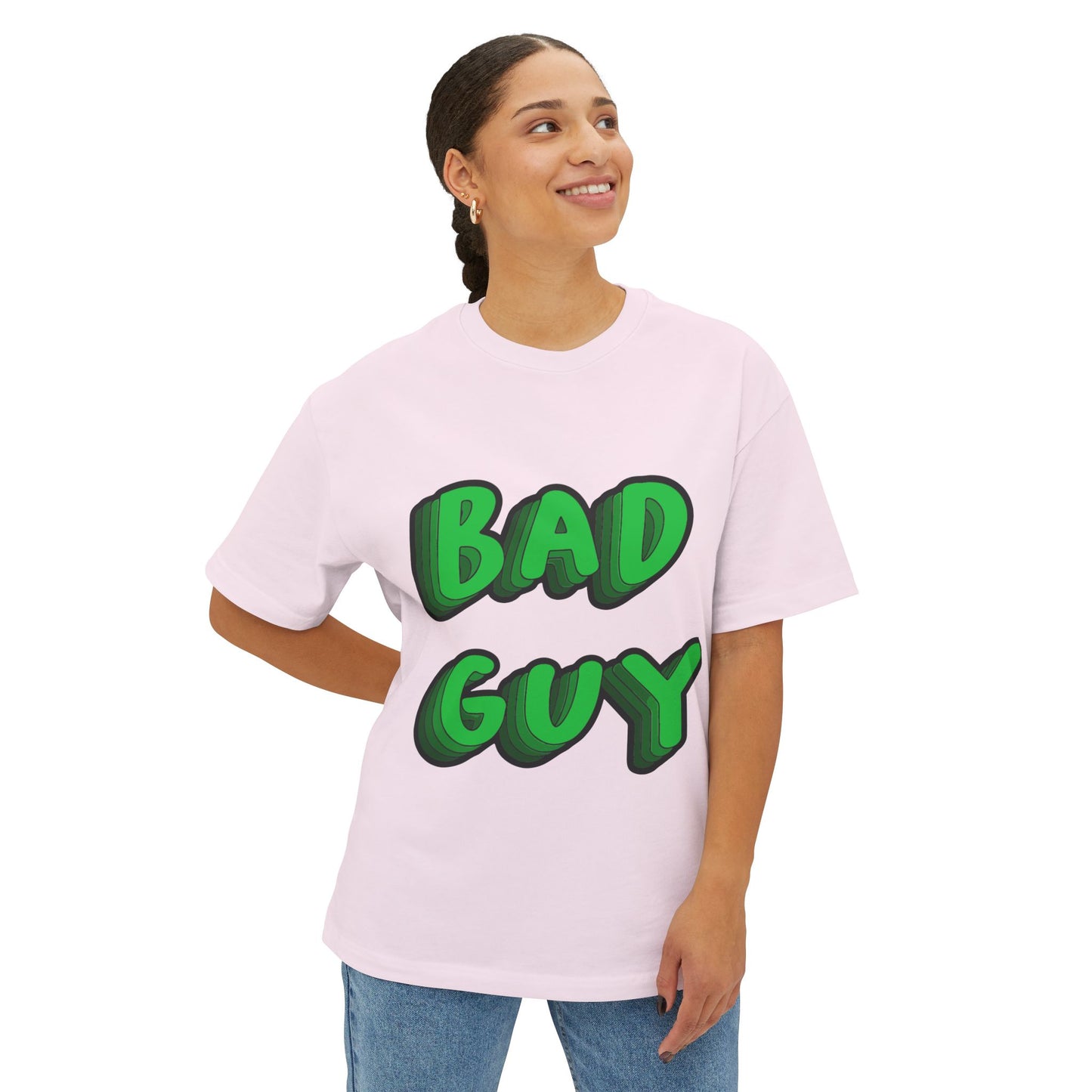 Bold 3D Bad Mood Unisex Oversized Tee