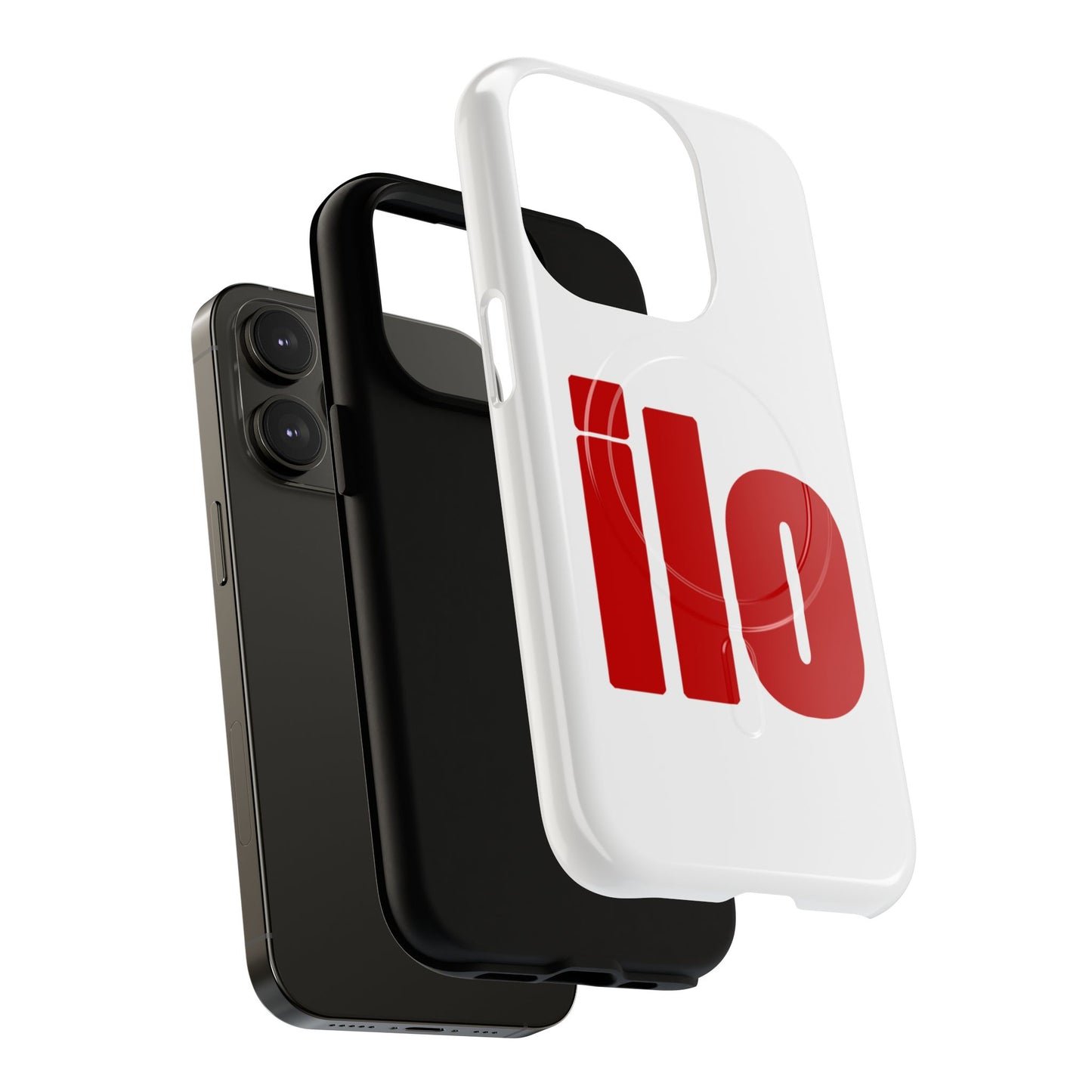 ILO Bold Red Block Tough Magnetic Case