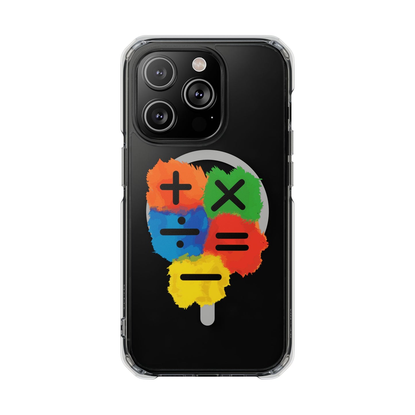 Orange Equals Symbol Magnetic Clear Impact Case