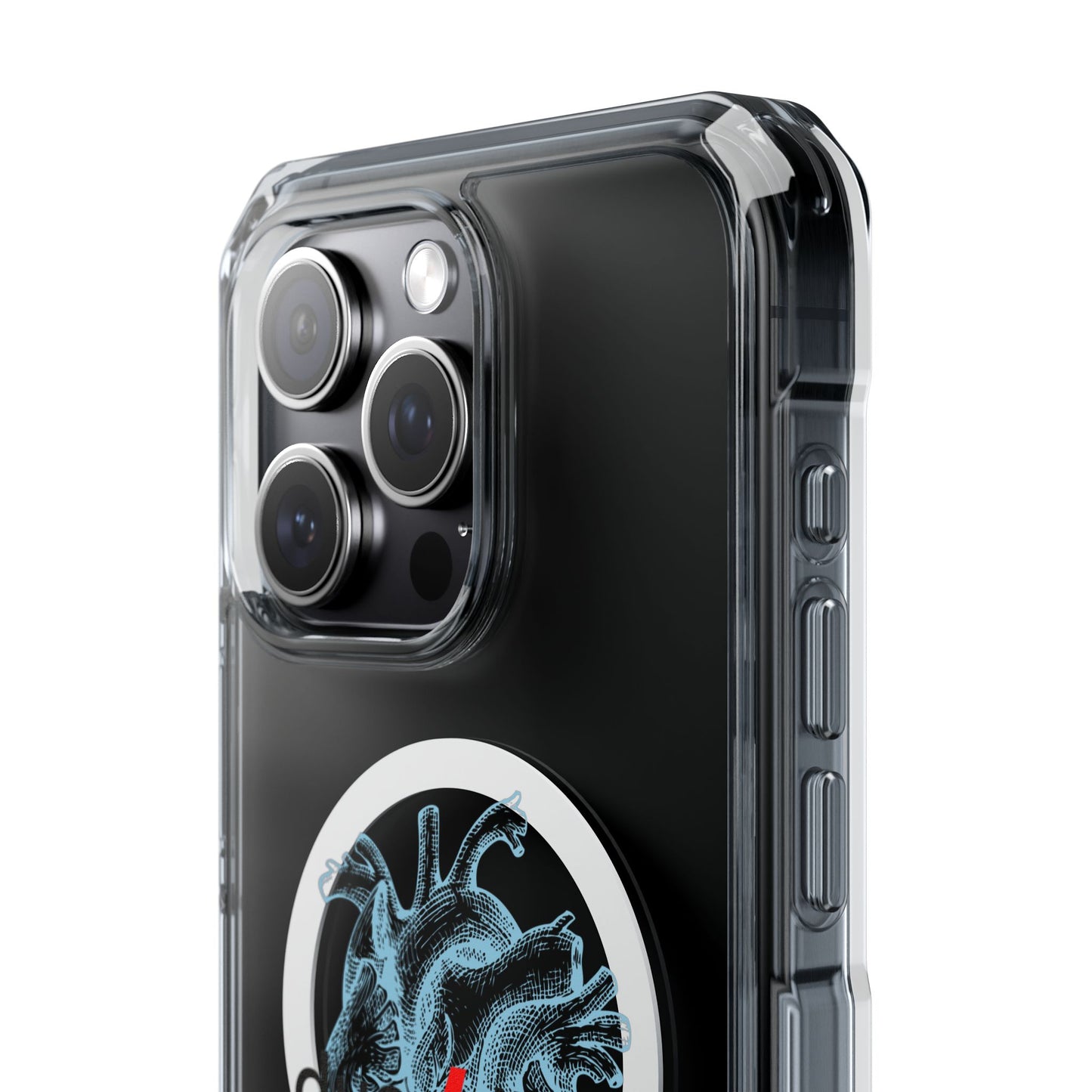 Electro Heart Illustration Magnetic Clear Impact case