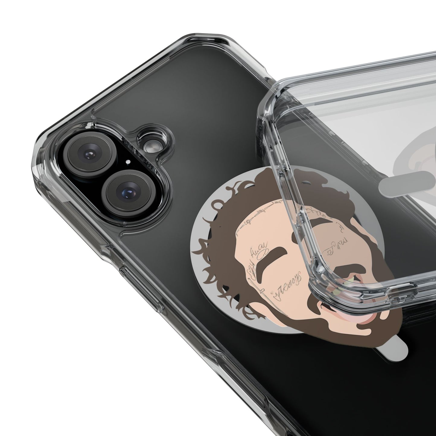 Minimalist Tongue Out Cartoon Face Magnetic Impact Case
