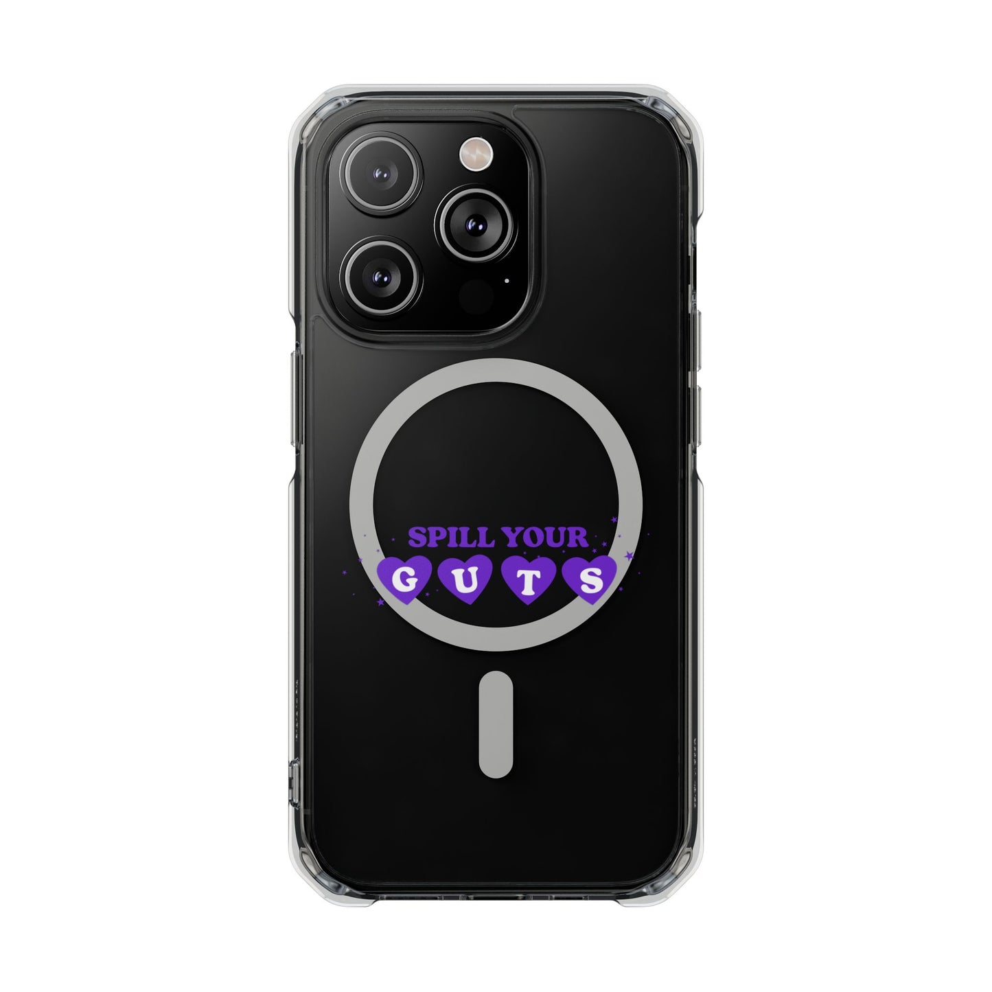 Spill Your Guts Heart Magnetic Clear Impact Case