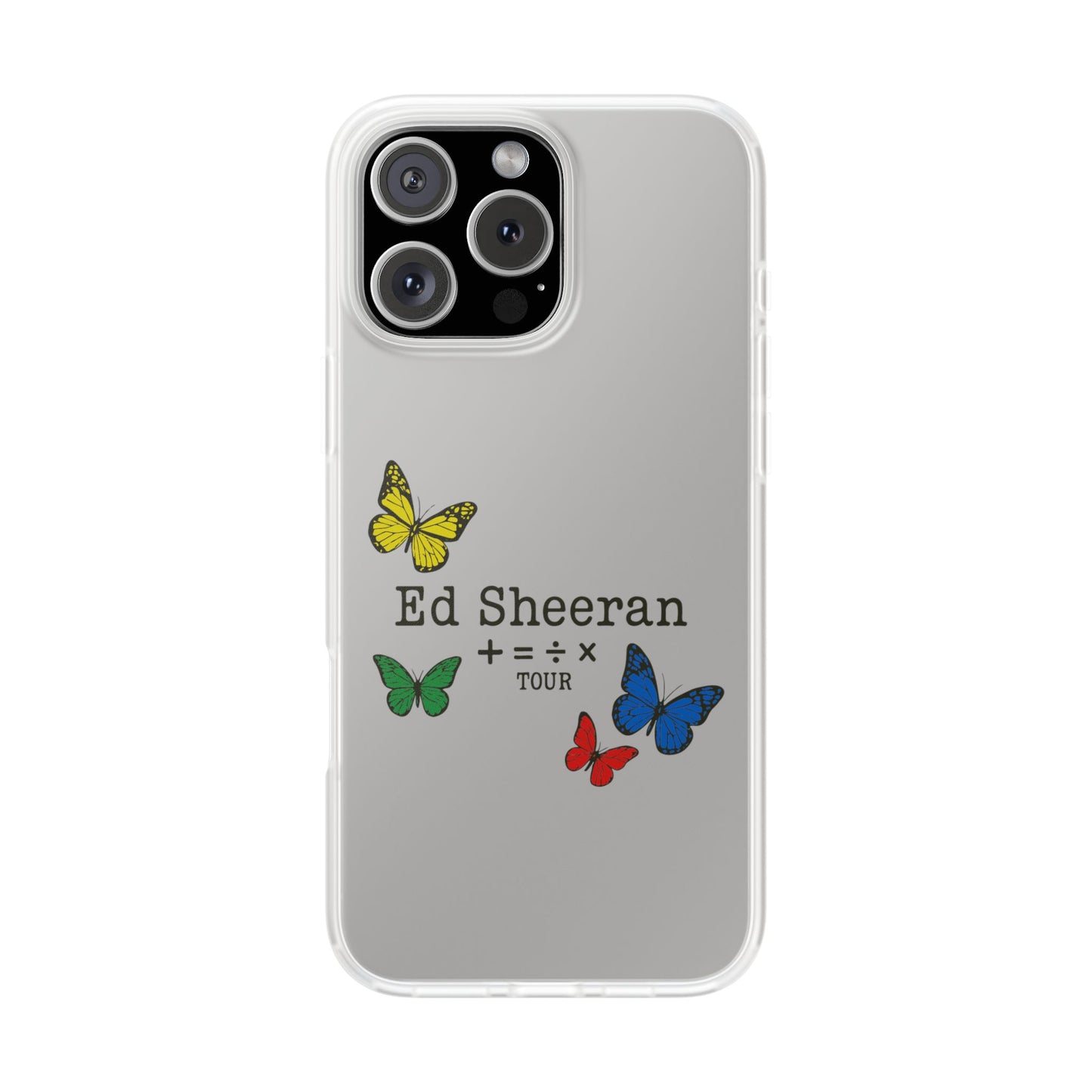 Flexi Case – Ed Sheeran butterfly edition (iPhone X–16 Pro Max)