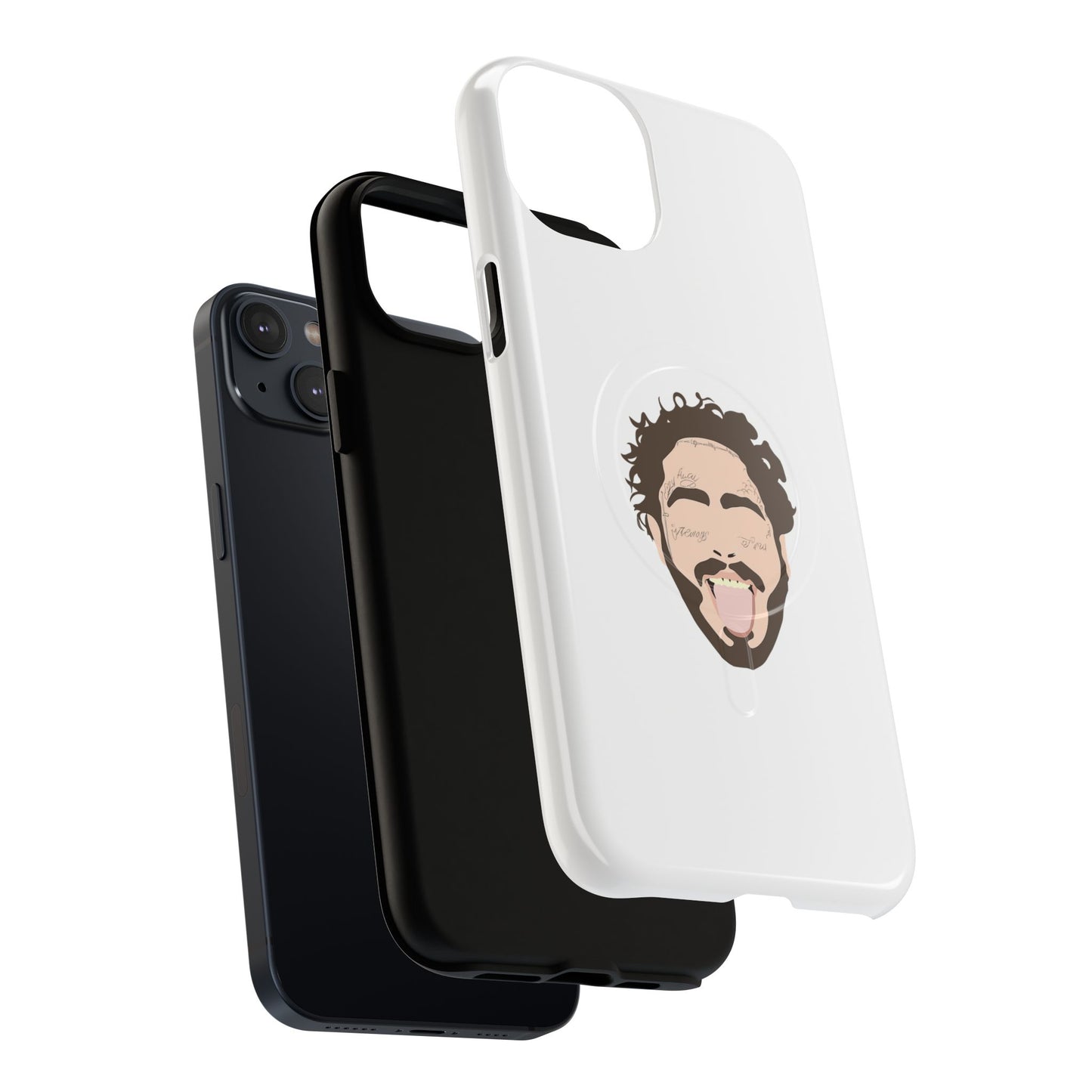 Minimalist Tongue Out Cartoon Face Tough Magnetic Case