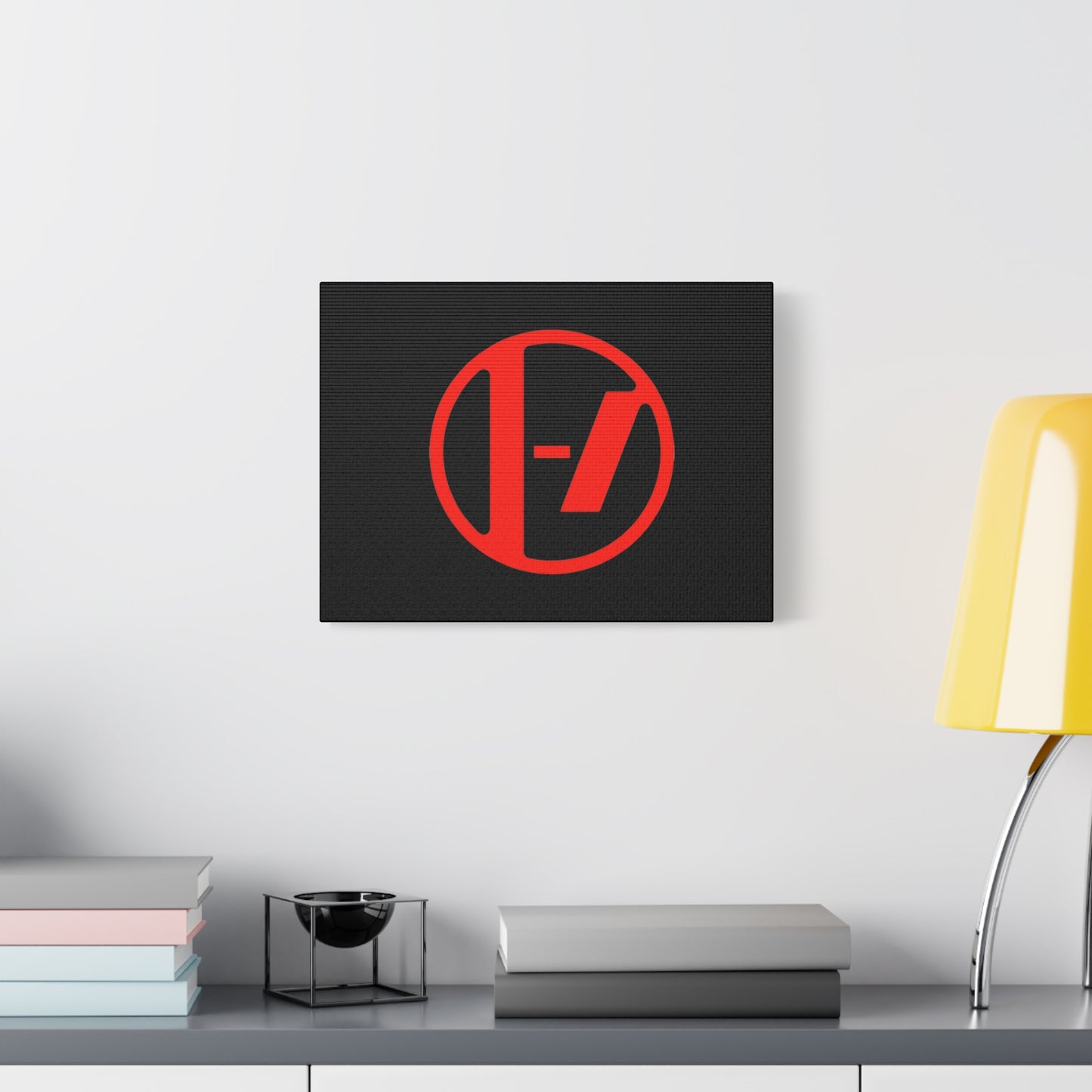 Crimson Orbit Matte Canvas