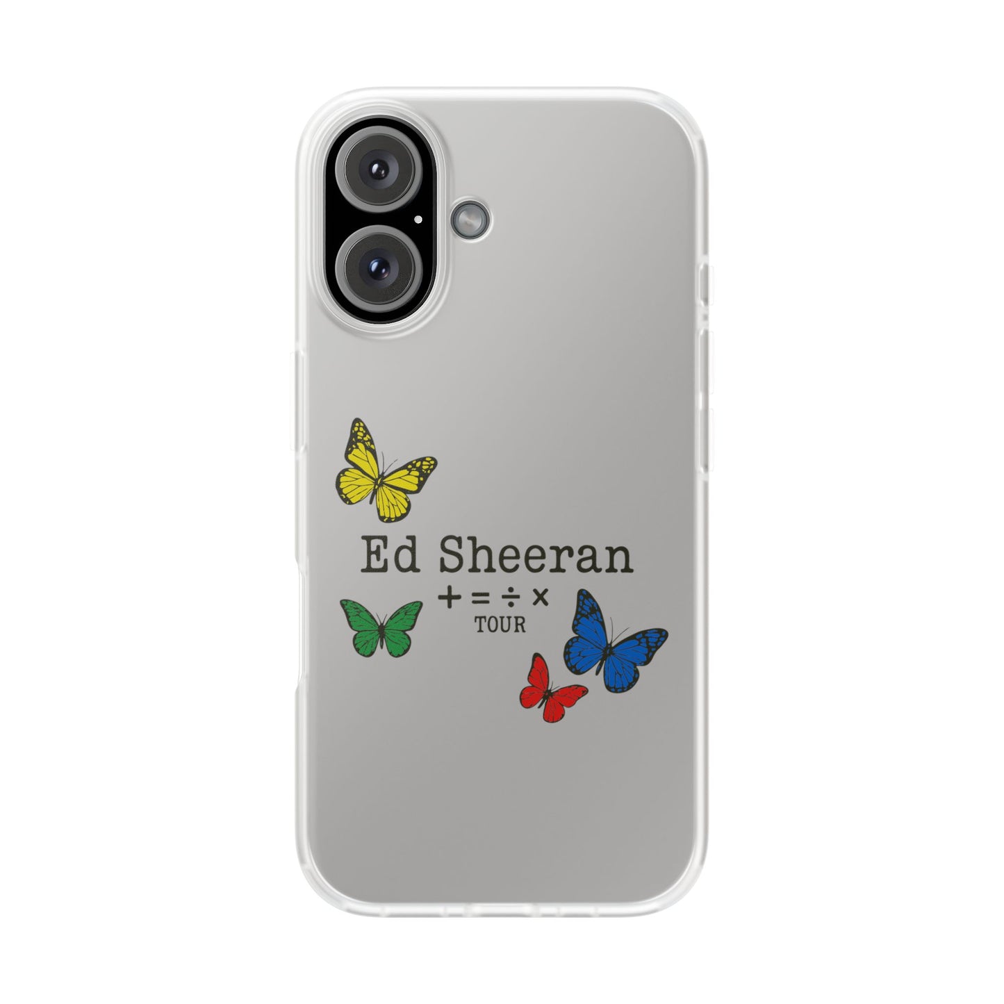 Flexi Case – Ed Sheeran butterfly edition (iPhone X–16 Pro Max)