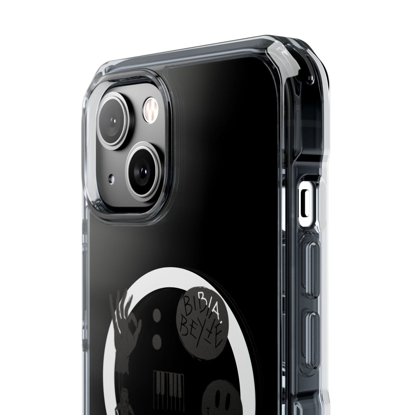 Ocean Wave with Heart Outline Magnetic Clear Impact Case